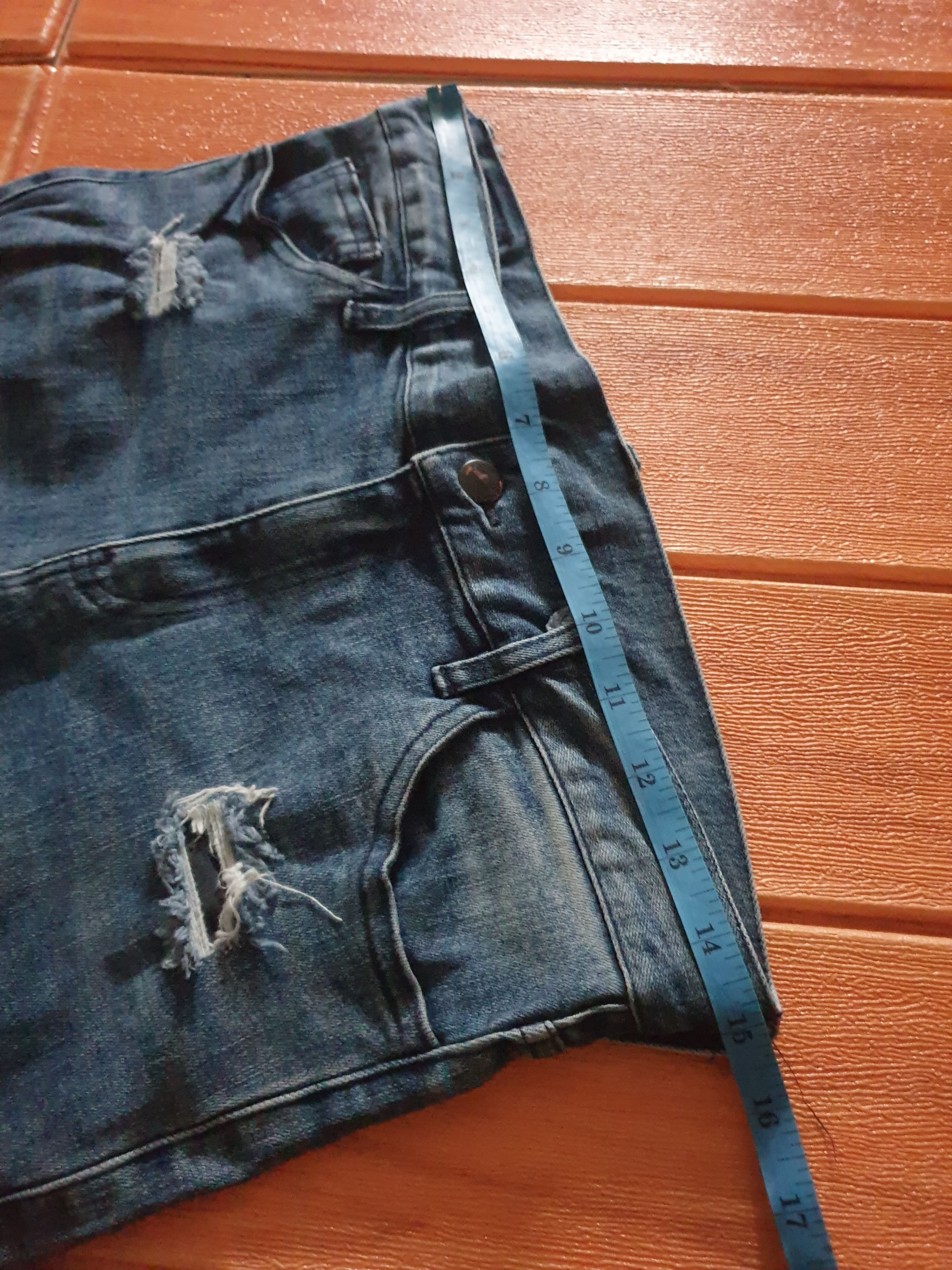 Japanese Brand Dance schon distressed patchwork denim pant Size US 30 / EU 46 - 12 Thumbnail