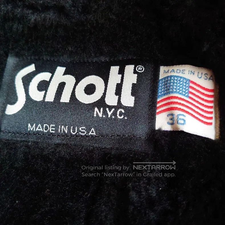 Other 641, SCHOTT straight stand-up collar leather jacket, hea Size US S / EU 44-46 / 1 - 4 Thumbnail