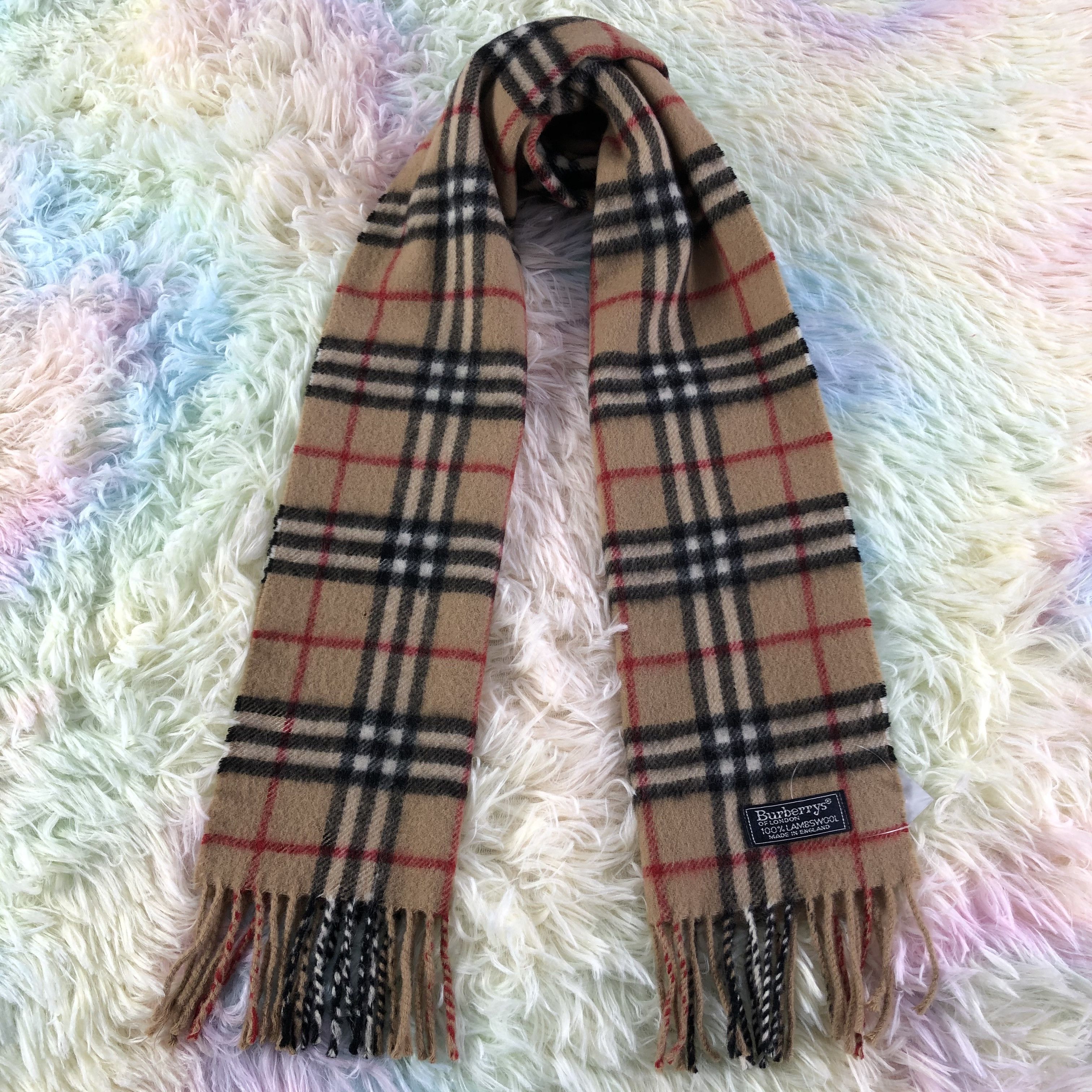 Burberry × Vintage Burberry Scarf / Muffler / Neckwear - KM373 Size ONE SIZE - 1 Thumbnail