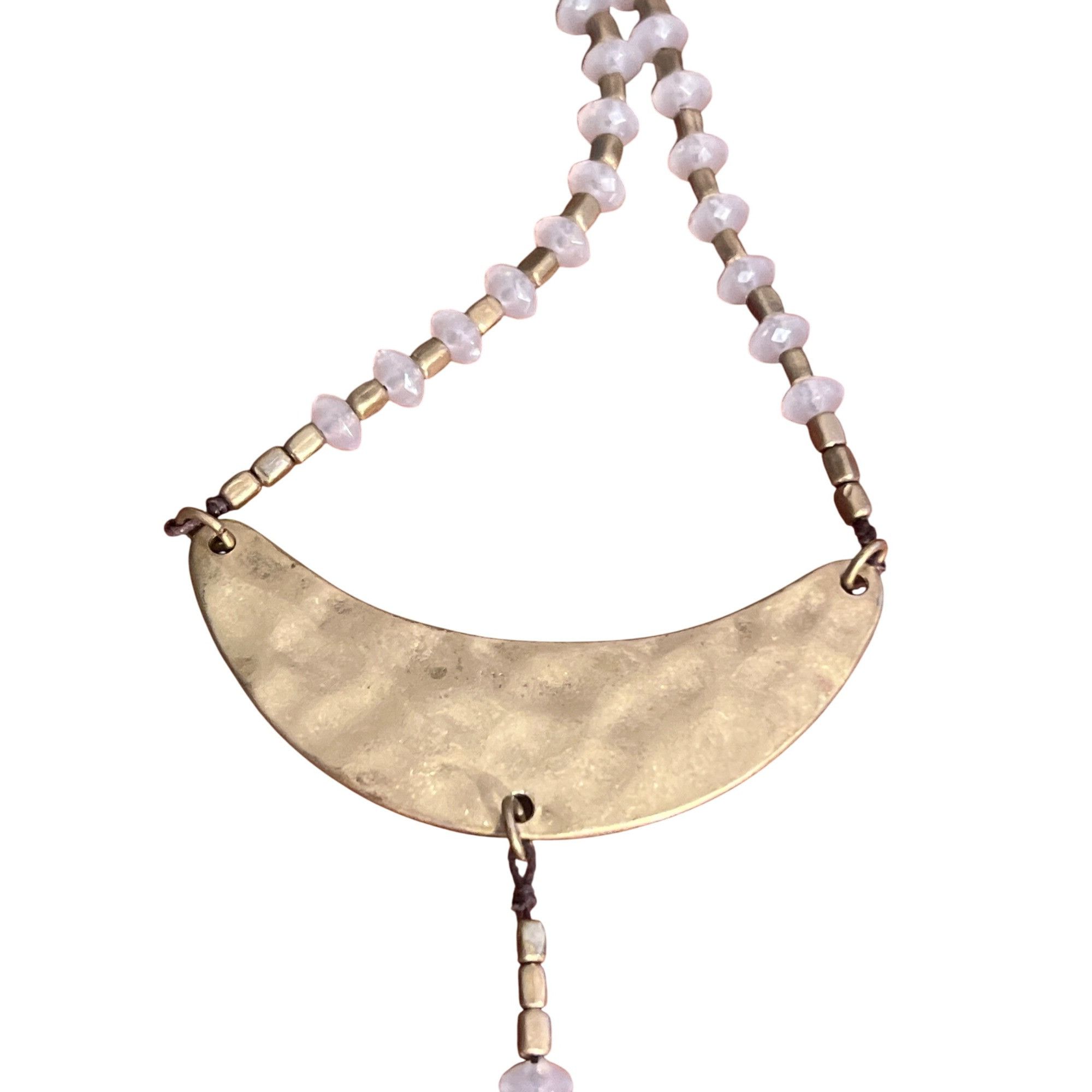 Other Gold Tone Opaque Faceted Acrylic Beads Necklace Statement Me Size ONE SIZE - 3 Thumbnail