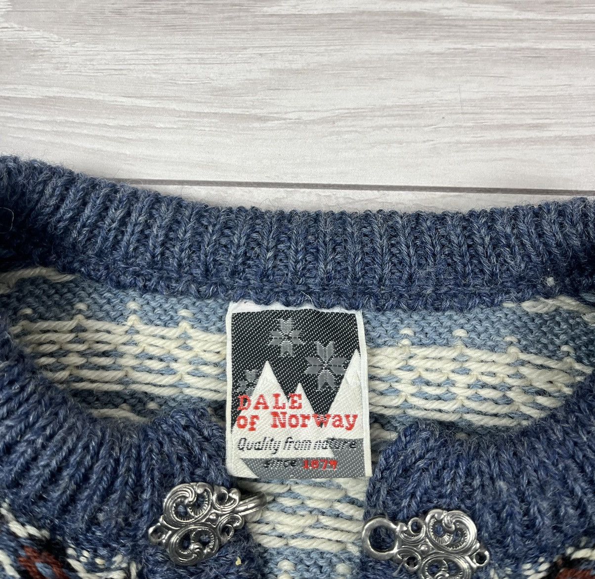Dale Of Norway Dale Of Norway Vintage Wool Cable Knit Buckle Sweater XL Size US XL / EU 56 / 4 - 9 Thumbnail