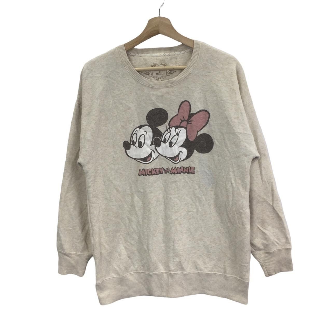 Vintage Vtg 90’ DISNEY MICKEY MINNIE Mouse Couple Sweatshirt Sweater Size L / US 10 / IT 46 - 1 Thumbnail