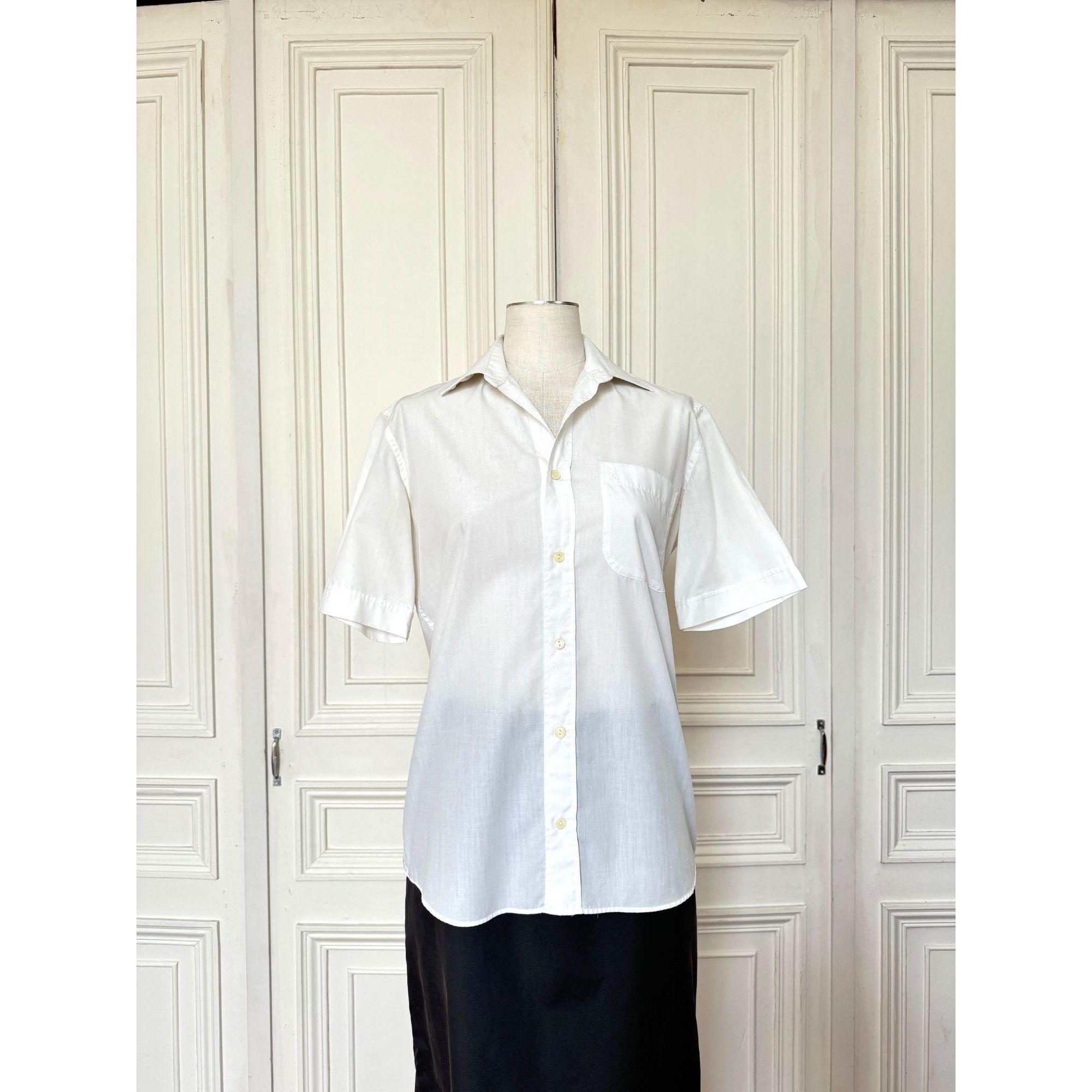 Yves Saint Laurent Vintage White Cotton Shirt Size M / US 6-8 / IT 42-44 - 1 Thumbnail