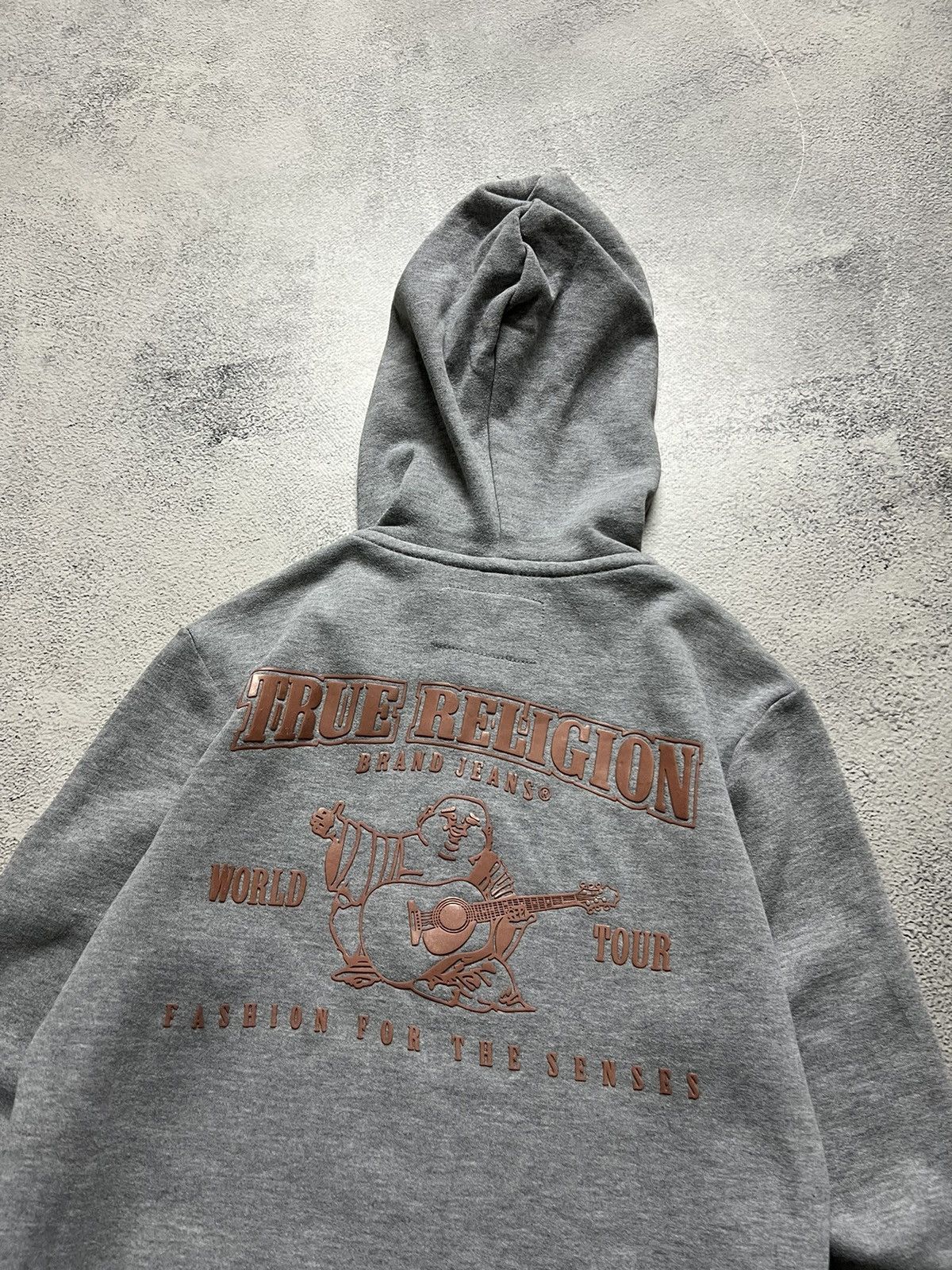 True Religion × Vintage Vintage True Religion Big Logo Hoodie Zip Up Japan 00’s Size XS / US 0-2 / IT 36-38 - 4 Thumbnail