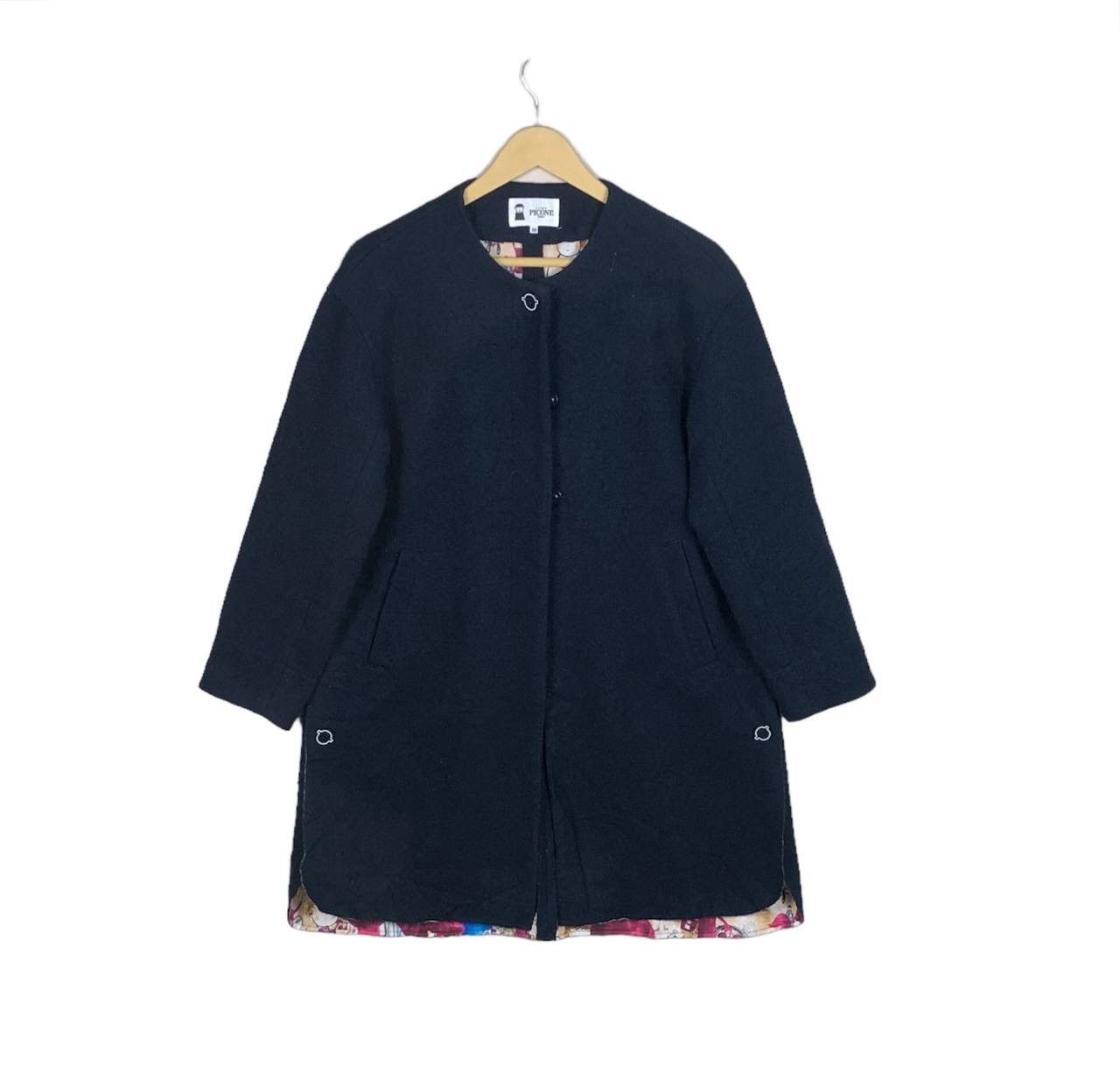 Japanese Brand Avant Garde Picone Art Wool Long Jacket Japanese Fashion Size US M / EU 48-50 / 2 - 2 Thumbnail