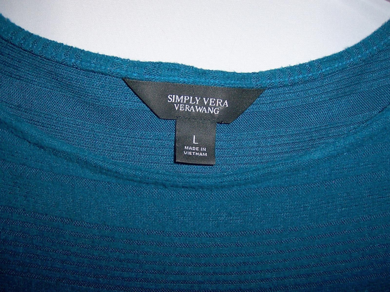 Vera Wang Women's Simply Vera Vera Wang Long Sleeve Cozy Dolman Top L Size L / US 10 / IT 46 - 2 Thumbnail