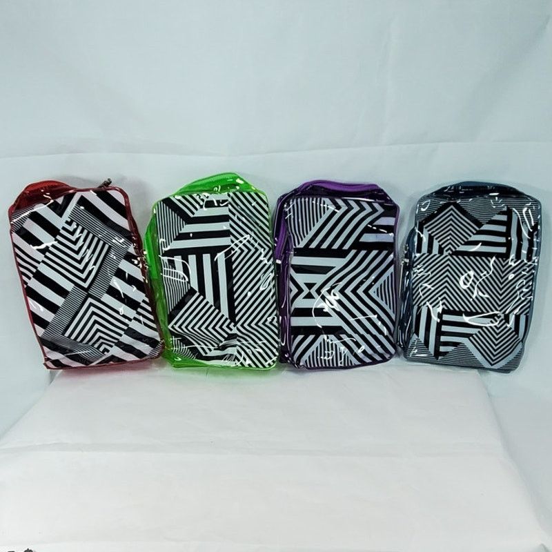Other Paul Mitchell Geometric Cosmetic Travel Bag Red Trim Size ONE SIZE - 5 Thumbnail