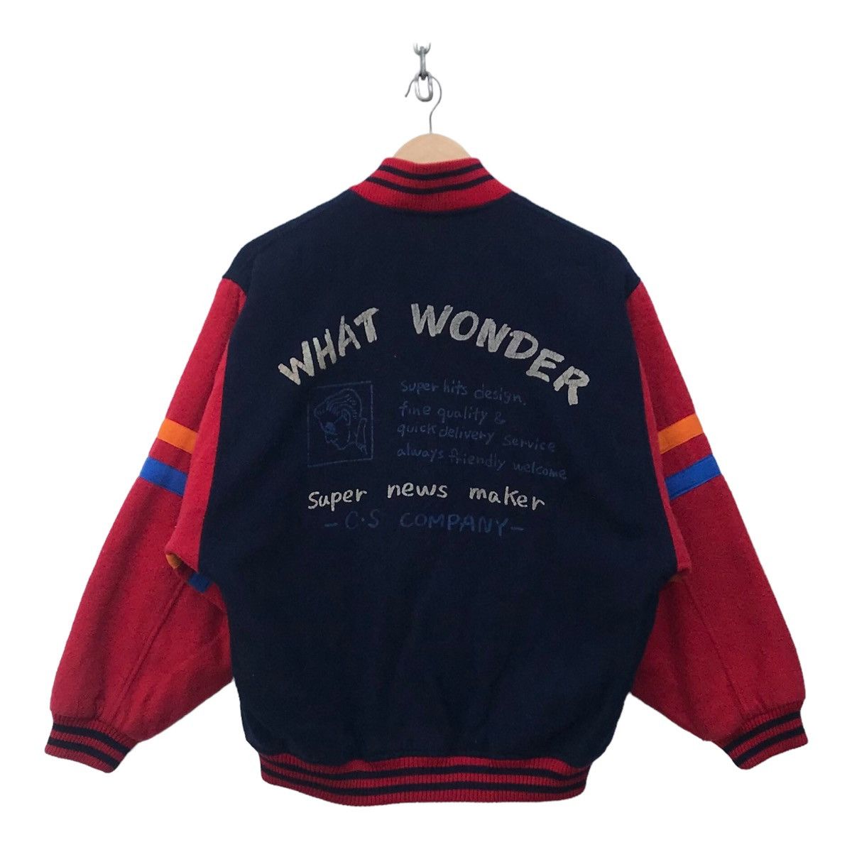 Urban Style Multicolour Streetwear Varsity Jacket