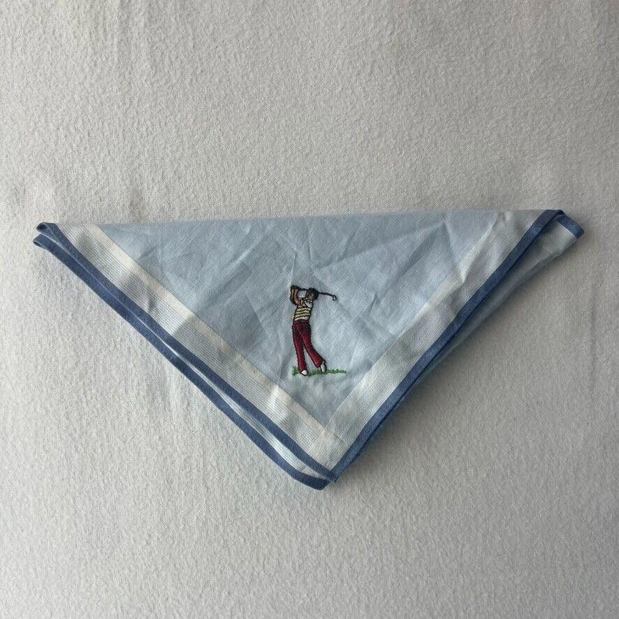 Designer VTG Embroidered Golf Handkerchief Bob Hope Estate ULTRA RARE Size ONE SIZE - 3 Thumbnail