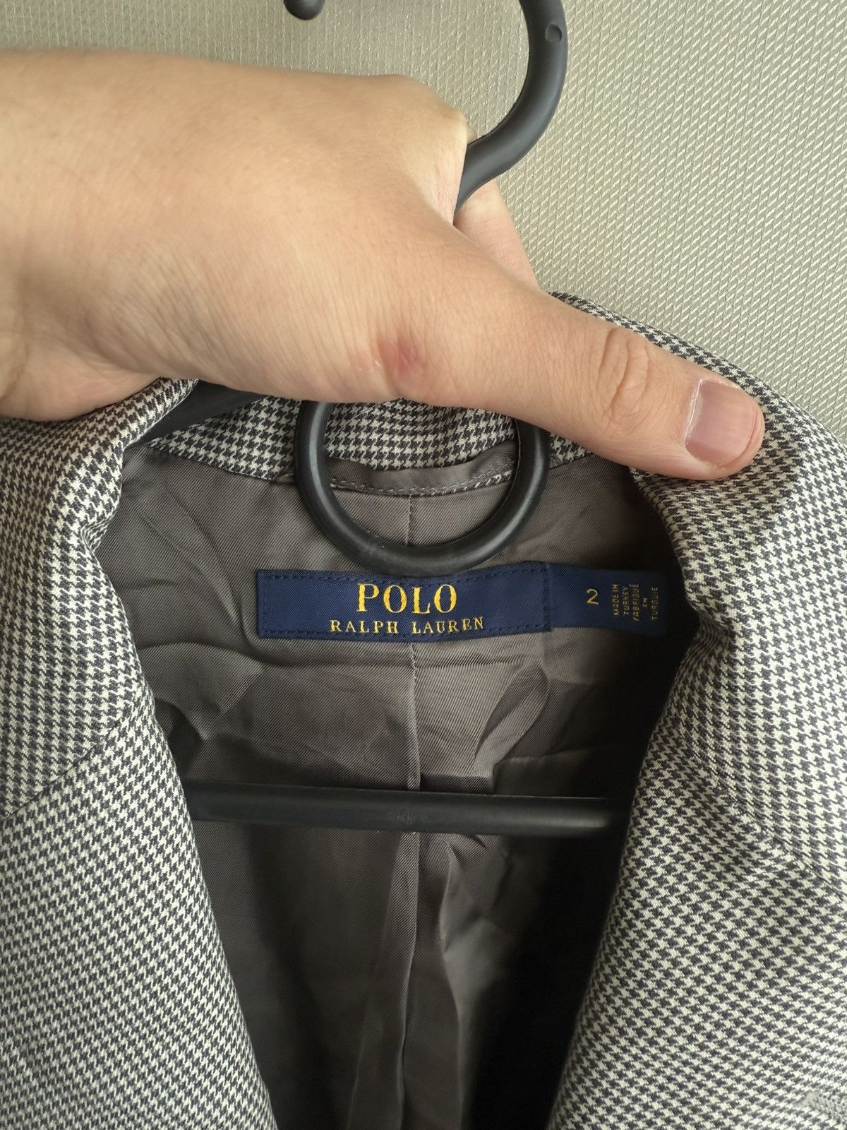 Polo Ralph Lauren Polo Ralph Lauren Houndstooth Pattern 2 Button Blazer Size XS / US 0-2 / IT 36-38 - 6 Thumbnail