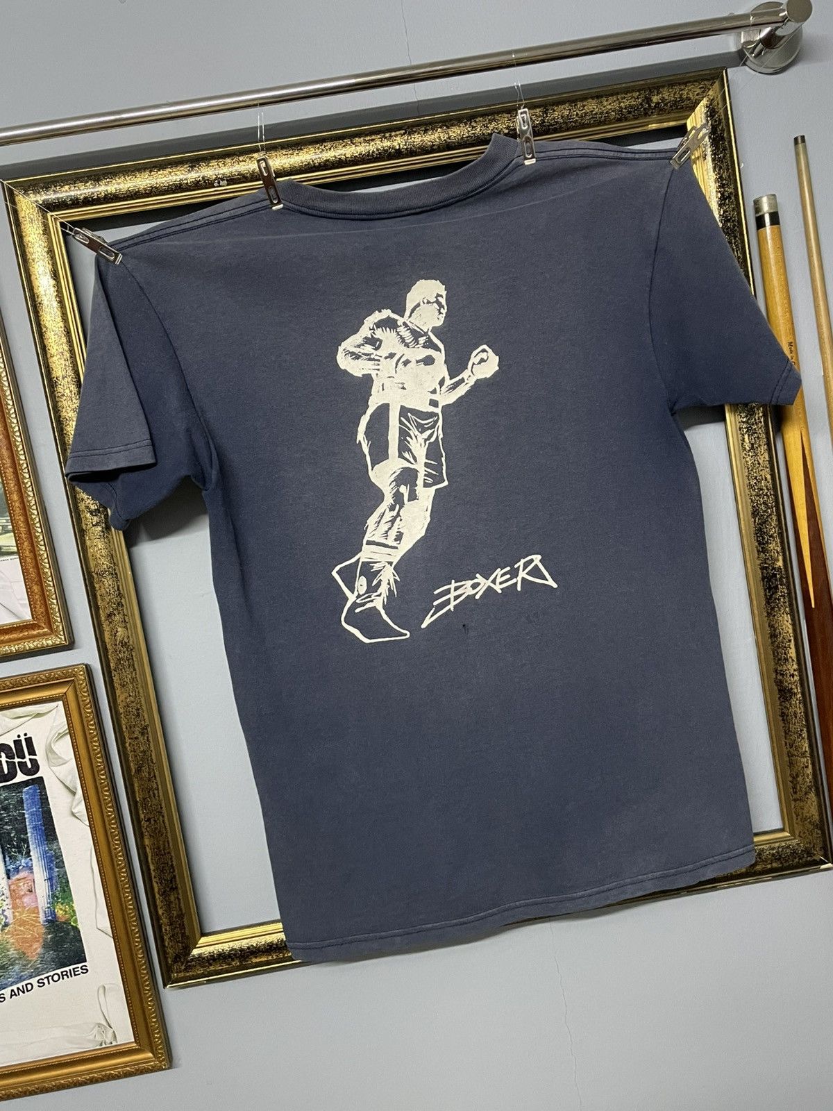 Vintage Vintage 90s Muhammad Ali The Greatest Boxer Sunfaded Tshirt Size US M / EU 48-50 / 2 - 8 Thumbnail