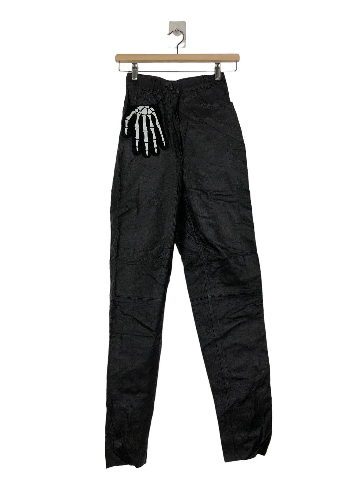 Genuine Leather 🔥90’s Soft Genuine Leather Pants Issey Miyake Japan Size US 26 / EU 42 - 1 Thumbnail