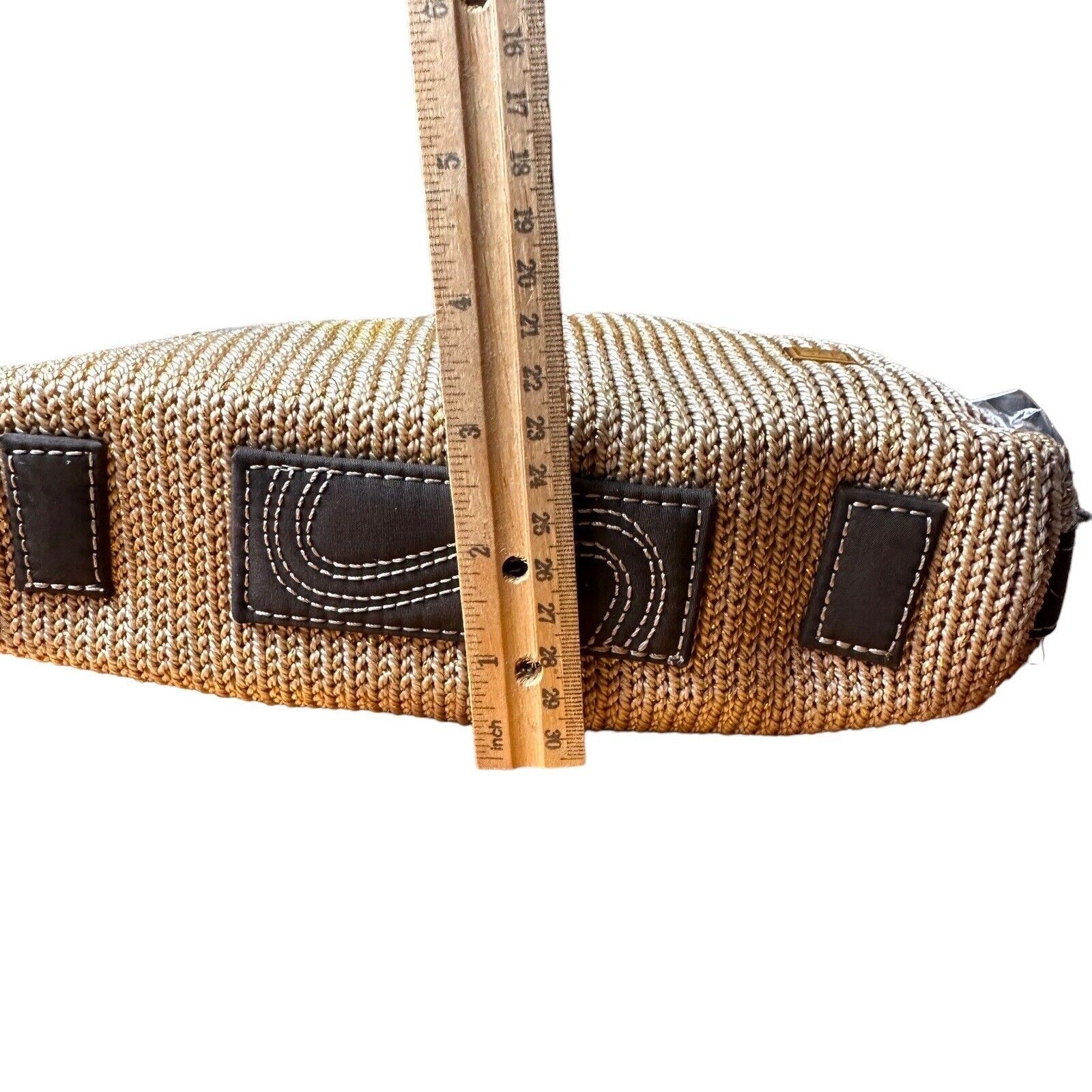 The Sak The Sak Original Taupe Woven Knit Leather Strap Shoulder Bag Size ONE SIZE - 11 Thumbnail