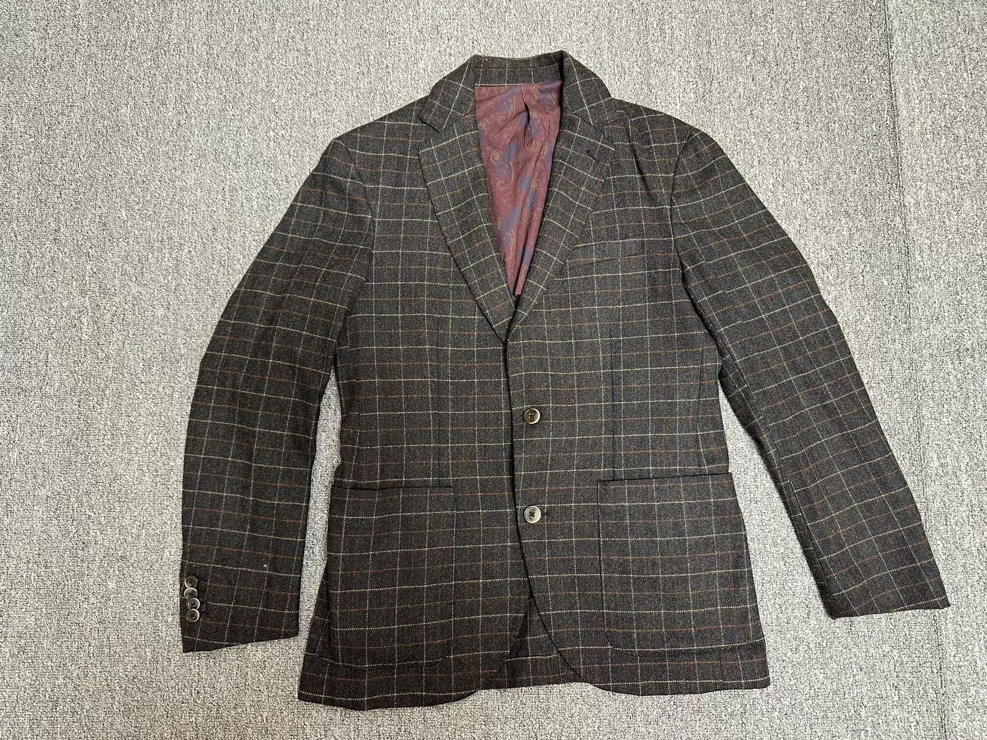 Other Vittorio Di Giacomo VDG Tweed Check Blazer Size US M / EU 48-50 / 2 - 1 Thumbnail