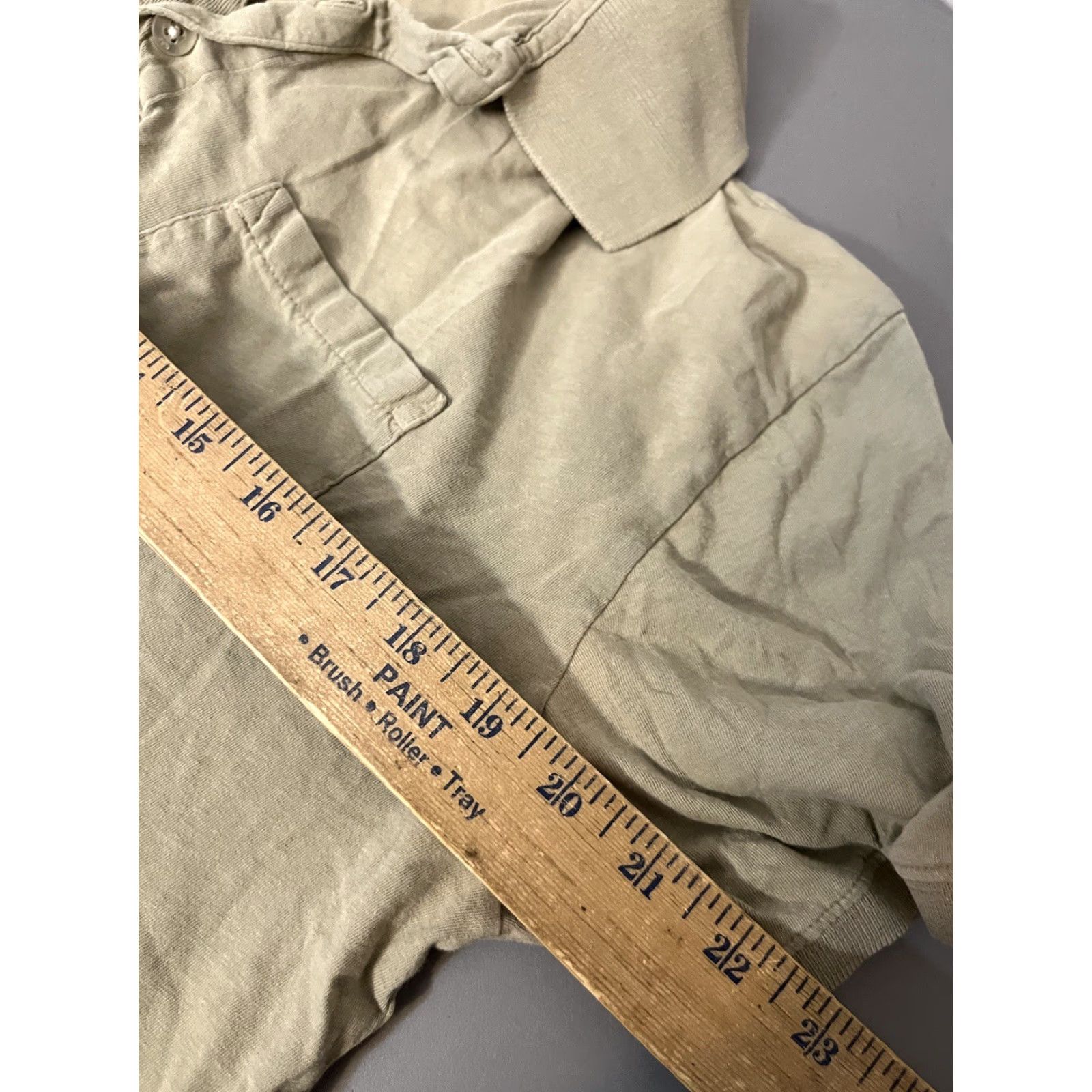 Gap GAP Stretch Polo Shirt Mens Large Beige Short Sleeve Retro Size US L / EU 52-54 / 3 - 5 Thumbnail