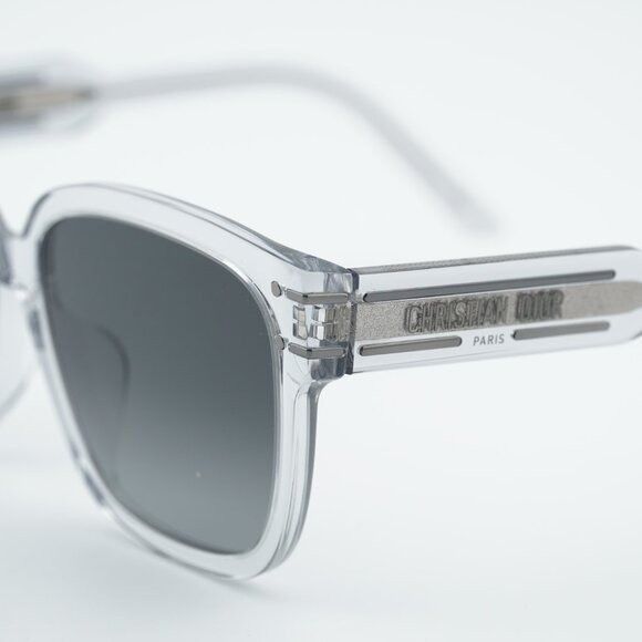 Dior Dior DIORSIGNATURE S7F 45A1 Sunglasses Grey Square Frame Size ONE SIZE - 9 Thumbnail