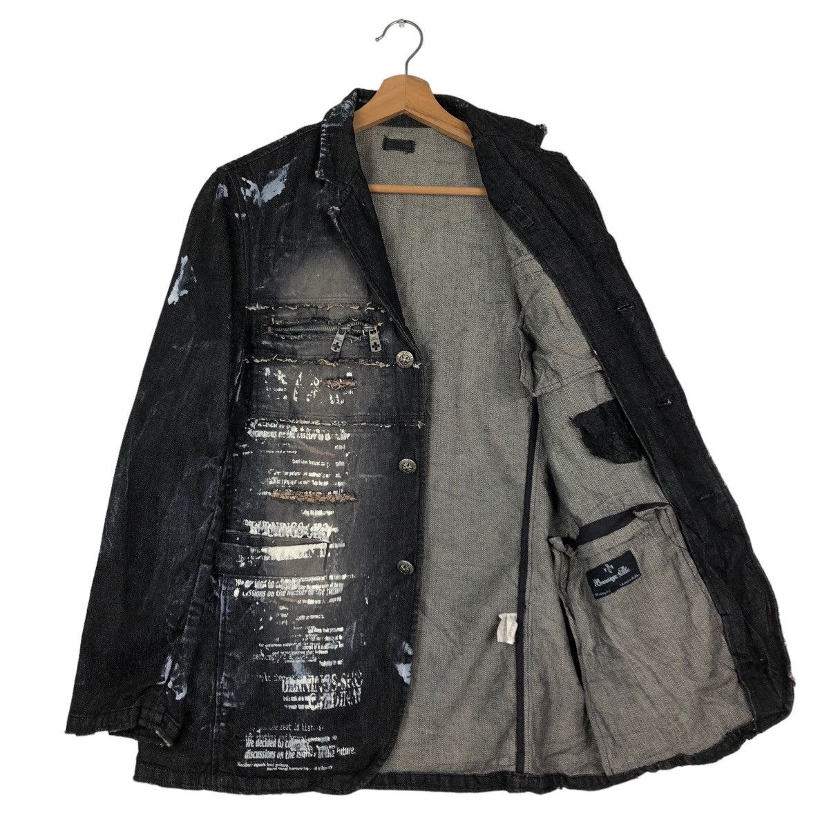 Hysteric Glamour 🔥Berning Sho Japan Punk Biker Jacket Distressed Style Size US M / EU 48-50 / 2 - 11 Thumbnail
