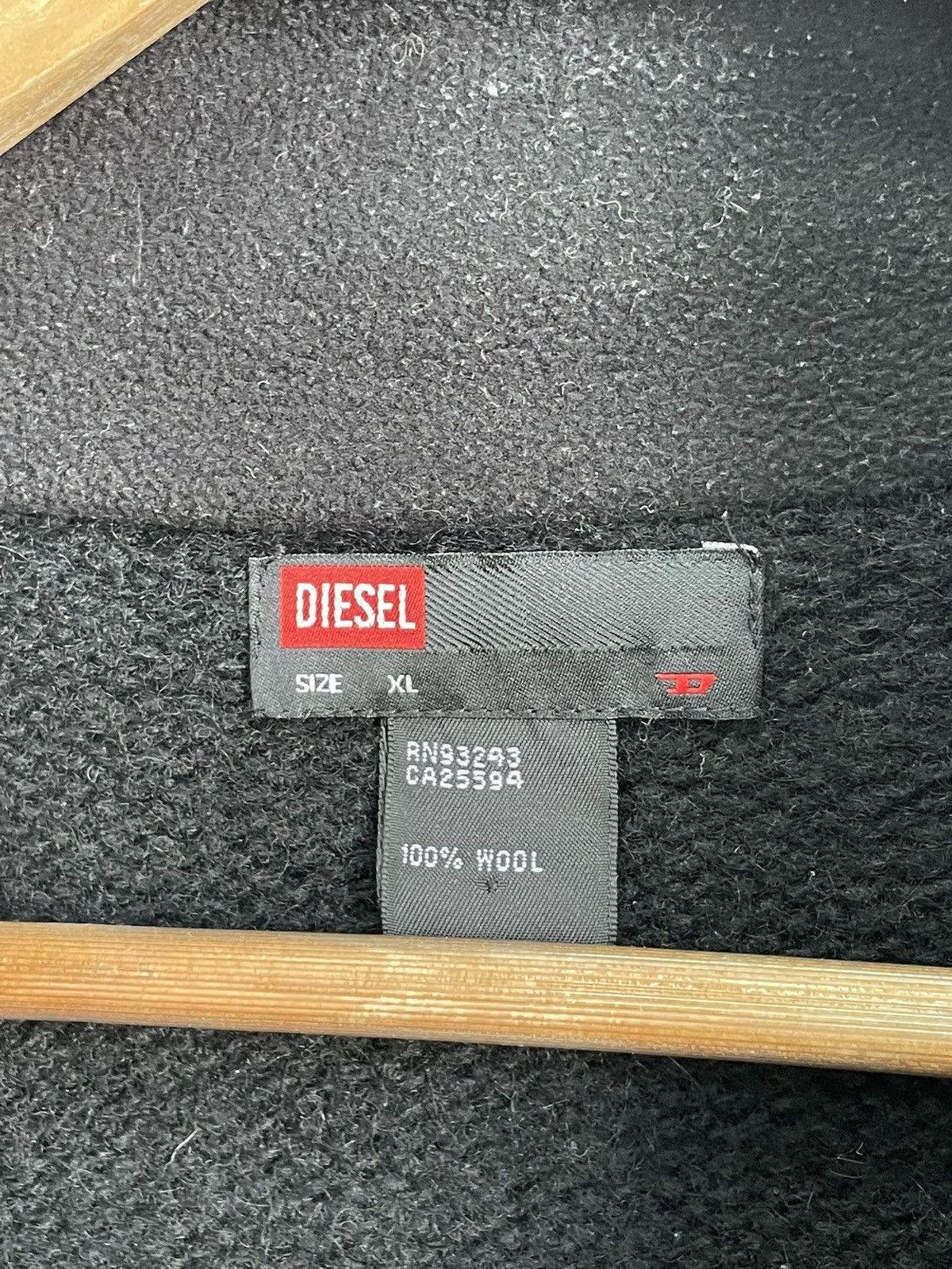 Diesel Rare y2k diesel wool zip sweater hype Size US XL / EU 56 / 4 - 5 Thumbnail