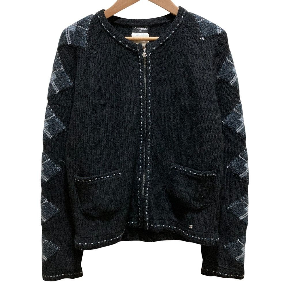 Chanel Chanel Chanel Coco Mark Cashmere Blend Knit Cardigan Textile Tops P19799 DUTY FREE for USA Size ONE SIZE - 1 Thumbnail