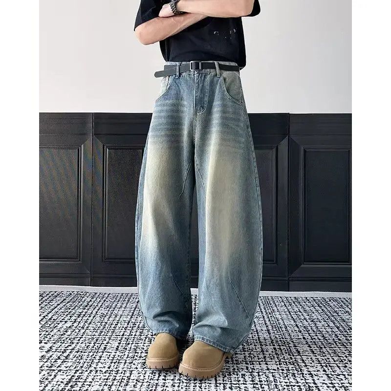 Japanese Brand Retro casual straight leg wide leg jeans Size US 32 / EU 48 - 2 Thumbnail