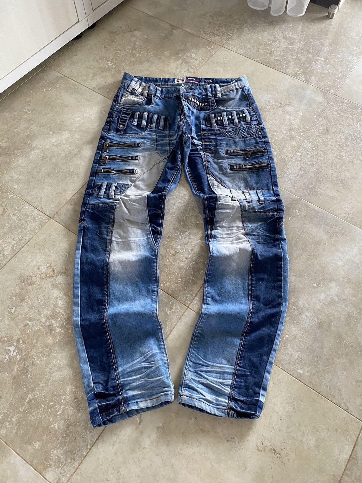 Japanese Brand Vintage Japanese Style Hybrid Denim Jeans Y2k Avand-Garde Size US 34 / EU 50 - 1 Thumbnail