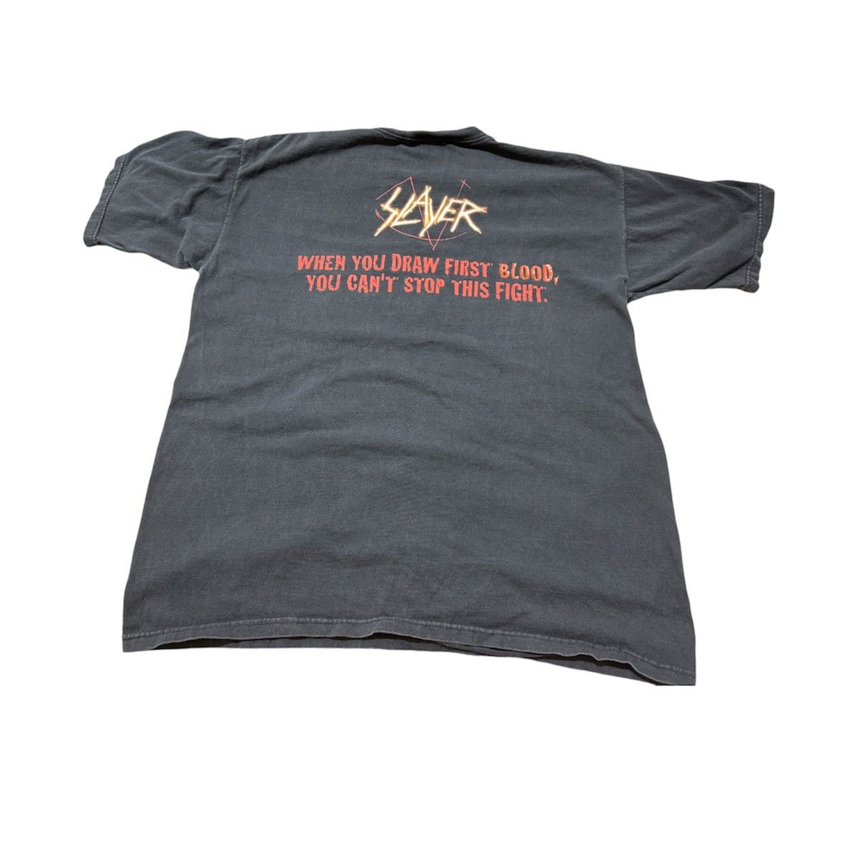 Band Tees × Vintage VTG 2000s Slayer Payback T Shirt Size US XL / EU 56 / 4 - 2 Thumbnail
