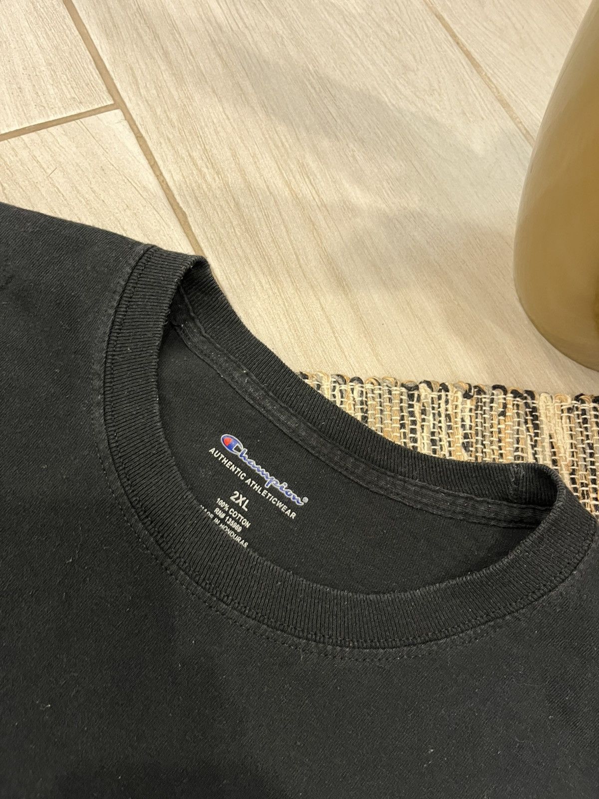 Champion × Vintage Vintage Champion Longsleeve Tshirt Black Oversize blank Size US XXL / EU 58 / 5 - 8 Thumbnail