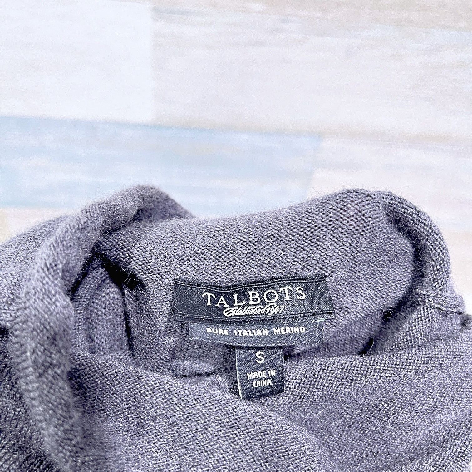 Other Talbots Italian Merino Wool Turtleneck T Shirt Sweater Dress Size S / US 4 / IT 40 - 5 Thumbnail