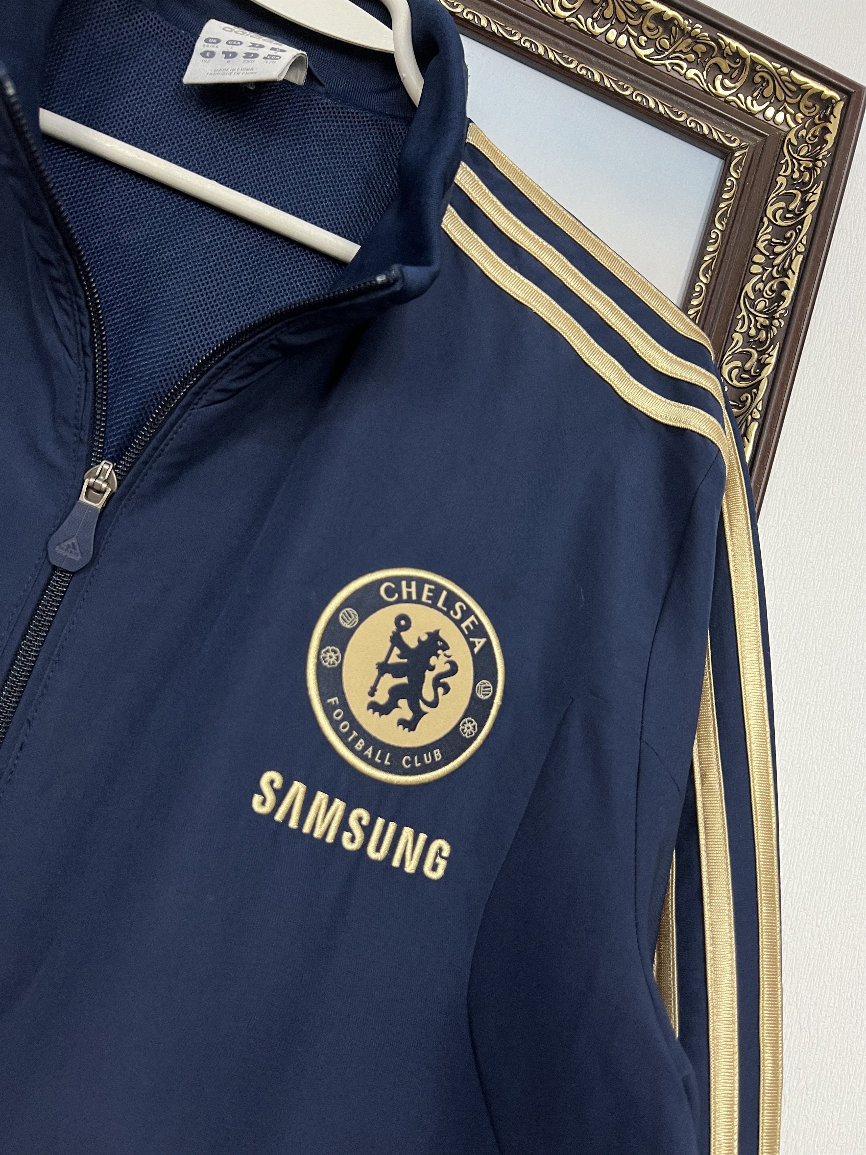 Adidas Vintage Adidas Blue Chelsea Football Jacket Soccer Mens Size US L / EU 52-54 / 3 - 4 Thumbnail