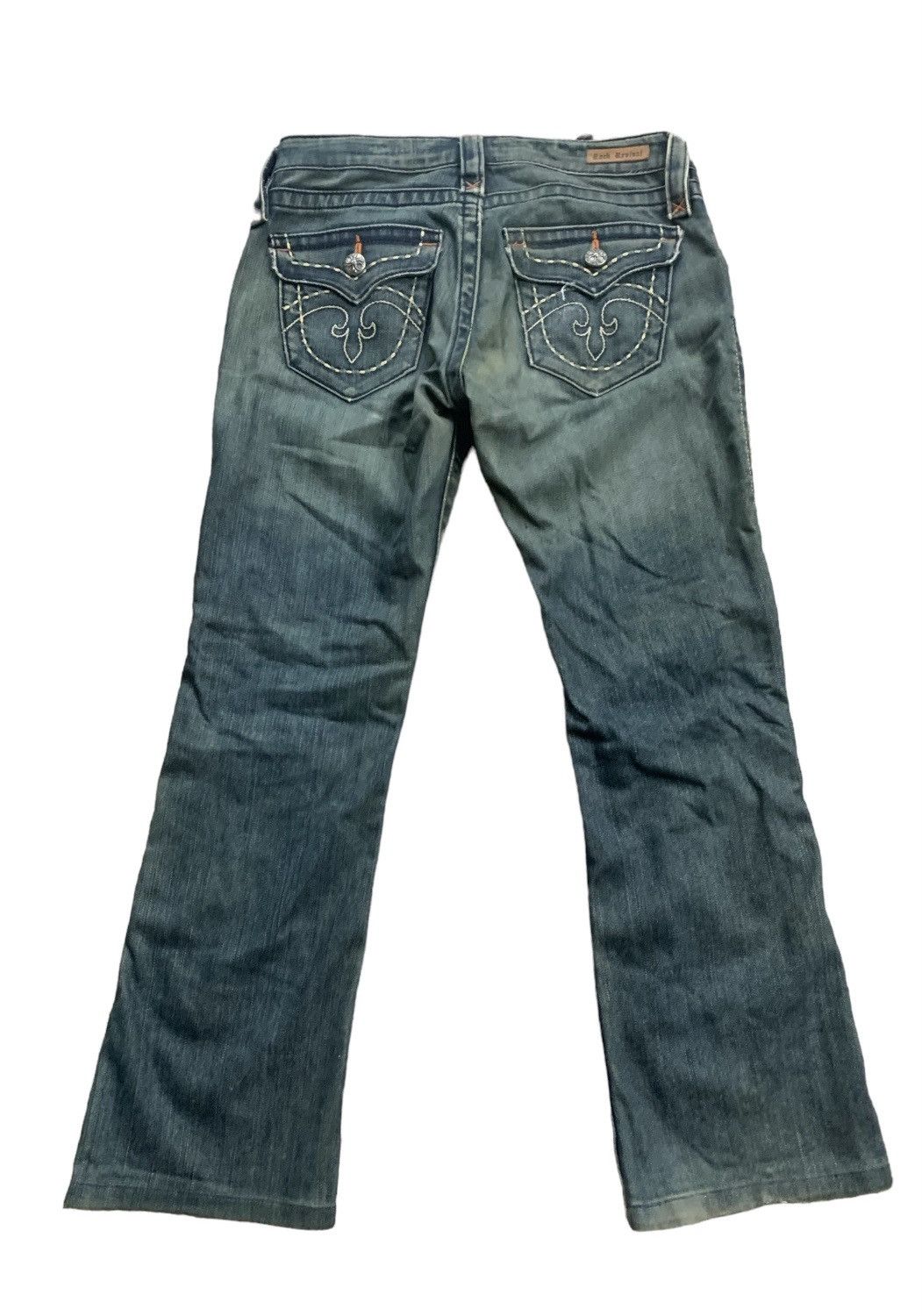 Rock Revival Flared Cyber Goth Style Rock Revival Lowrise Jeans Size US 31 - 2 Thumbnail