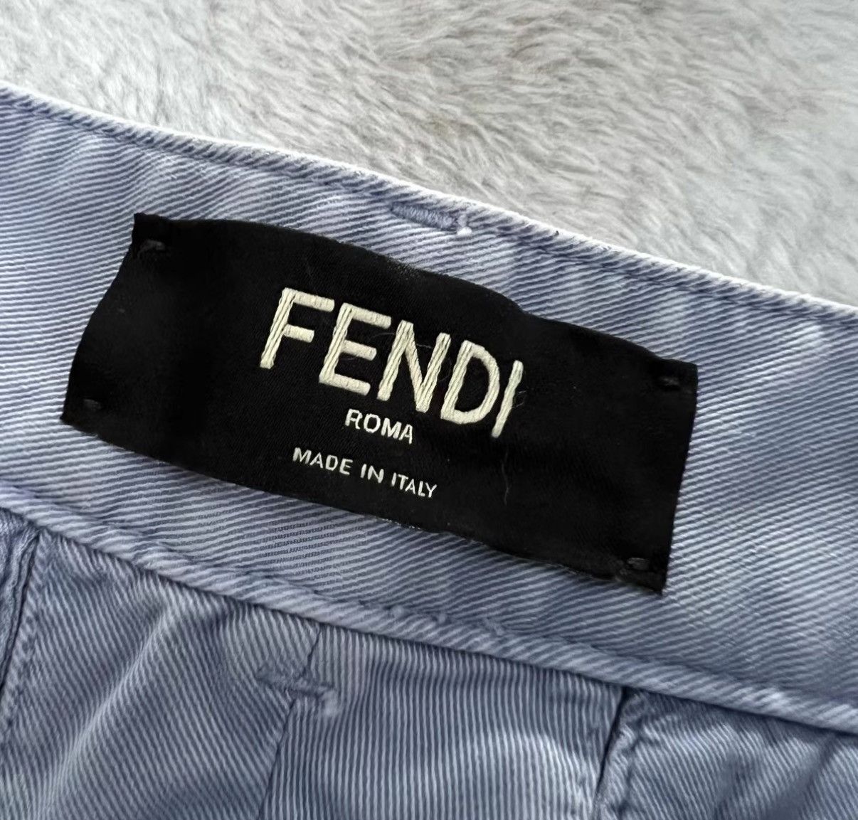Fendi Fendi Washed Blue Casual Shorts J41 Size US 30 / EU 46 - 4 Thumbnail
