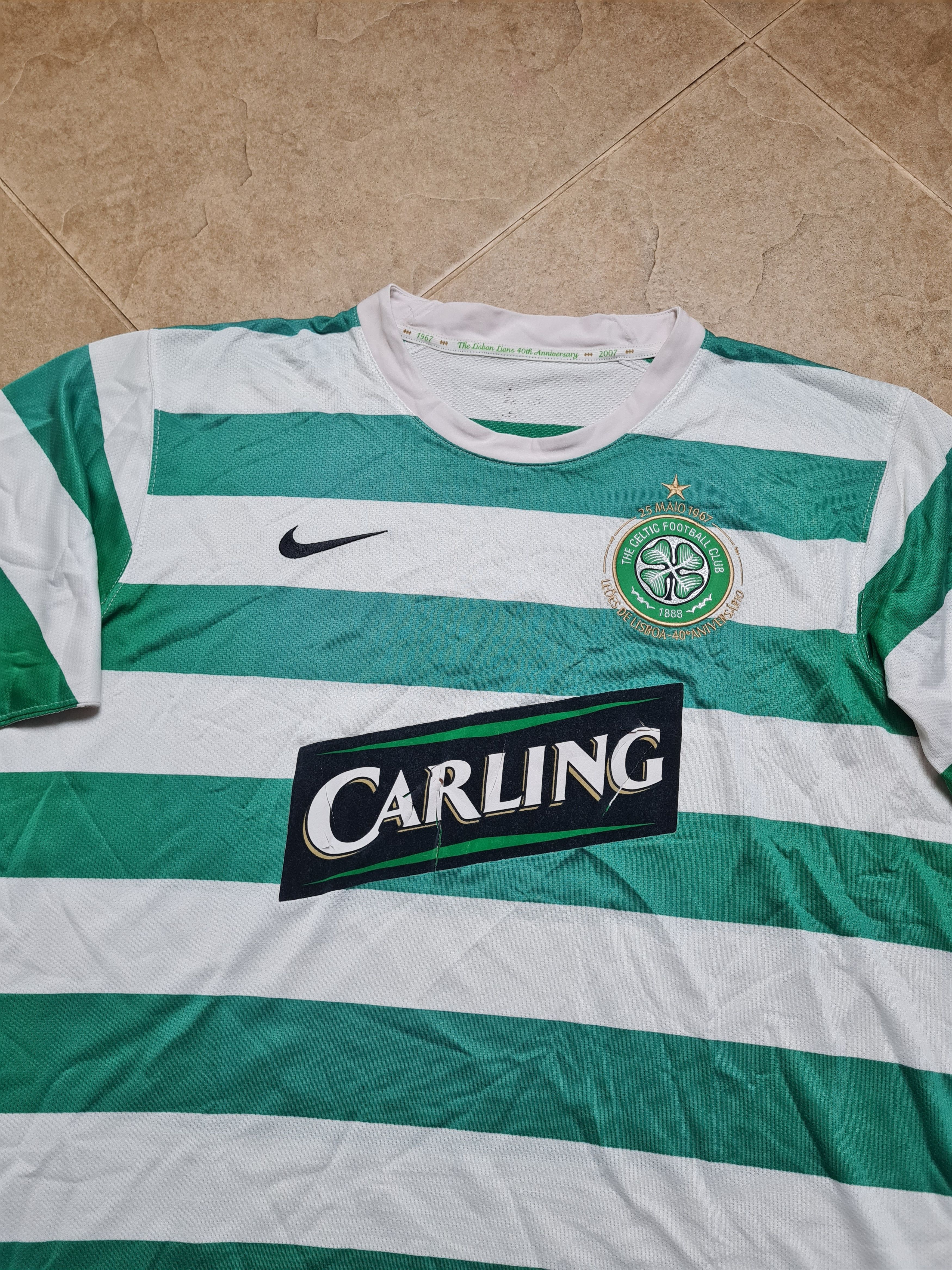 Nike CELTIC SCOTLAND 2007/2008 HOME FOOTBALL SHIRT JERSEY NIKE Size US L / EU 52-54 / 3 - 11 Thumbnail