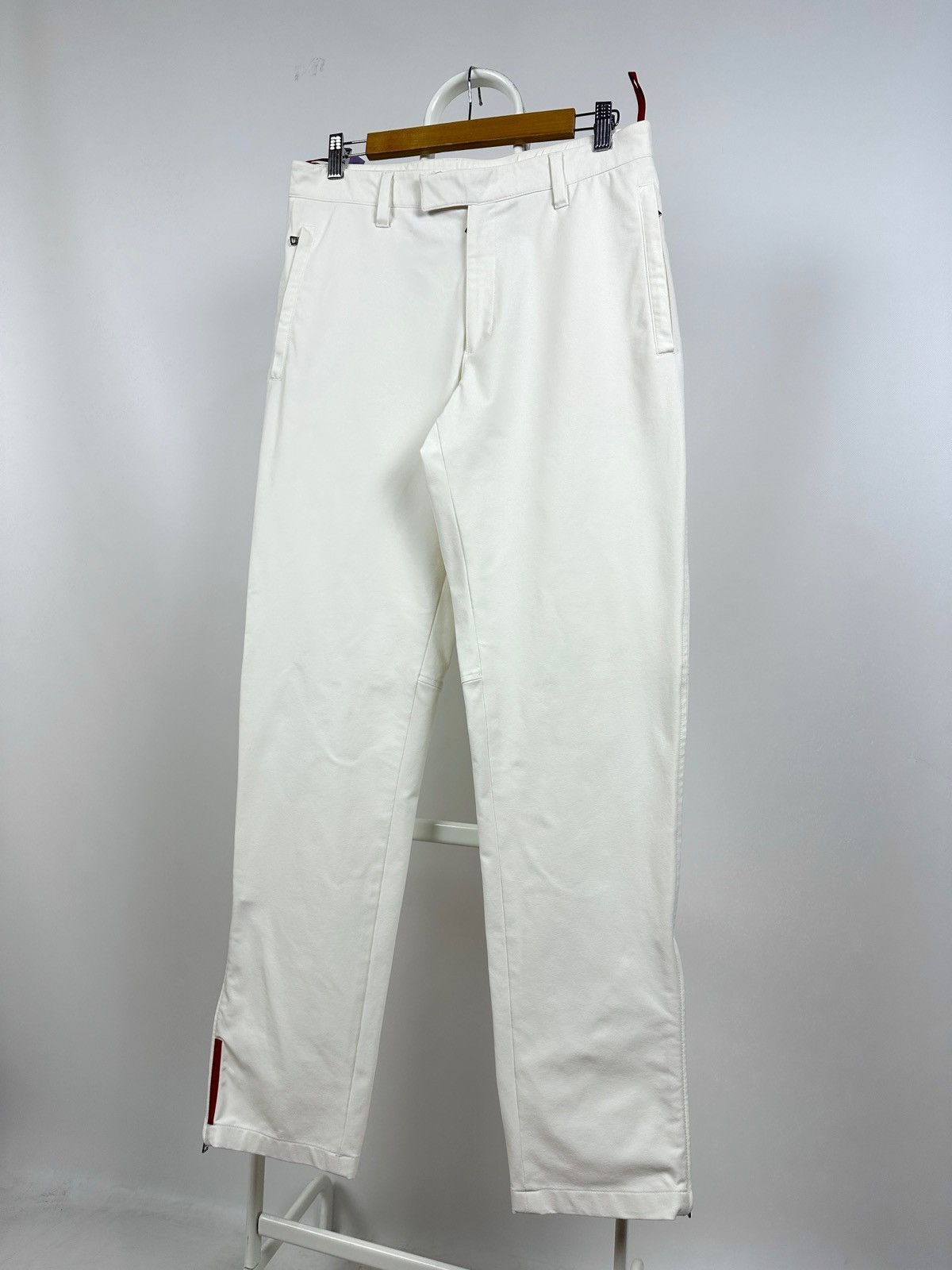 Prada Vintage Prada Sport Red Tab White Nylon Pants Size US 32 / EU 48 - 3 Thumbnail