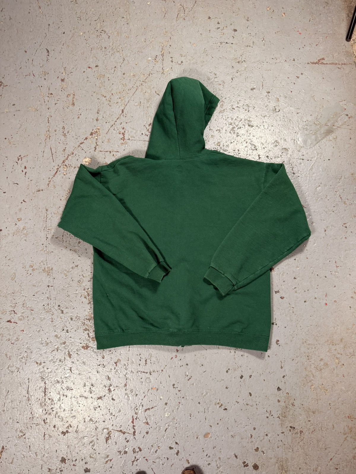 Hanes Vintage Classic Hanes Essential Blank Green Zipup Hoodie Size US L / EU 52-54 / 3 - 3 Thumbnail