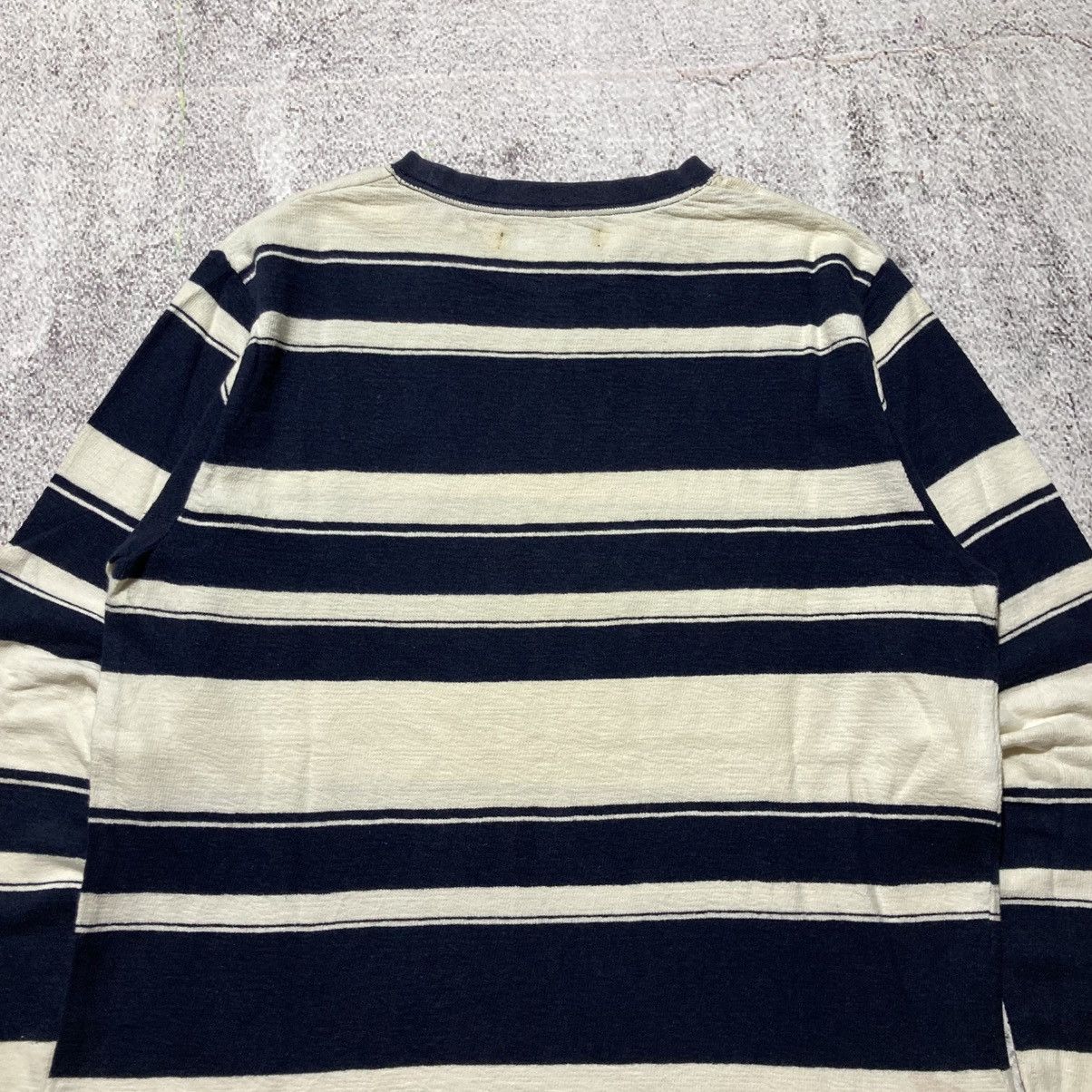 Tete Homme Vintage Tete Homme by Issey Miyake Stripe Longsleve Designer Size US L / EU 52-54 / 3 - 11 Thumbnail