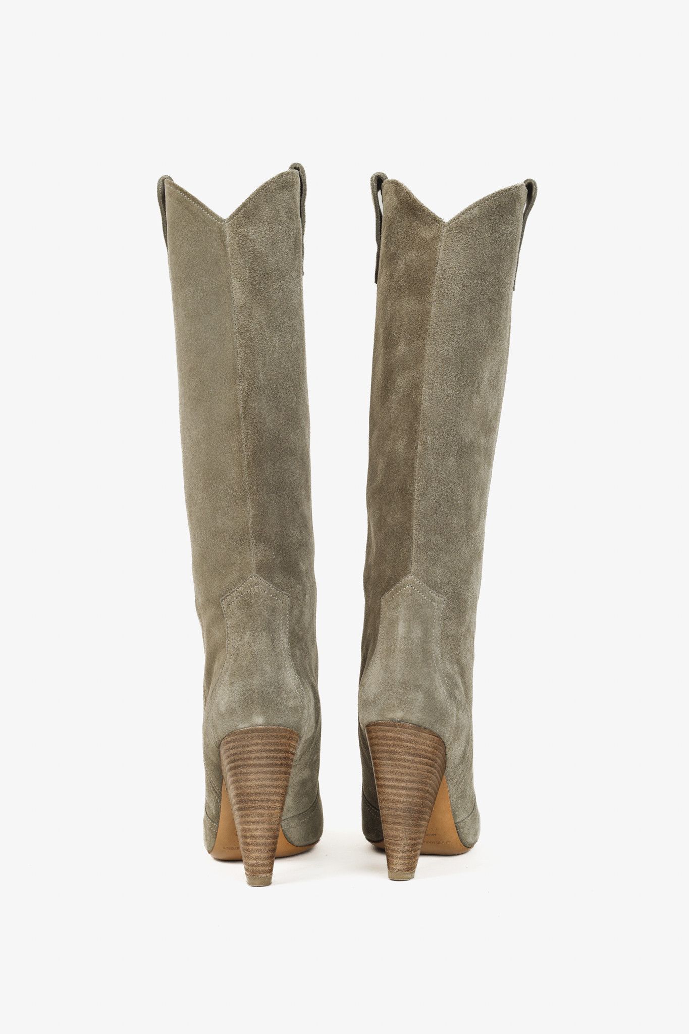 Isabel Marant Etoile Isabel Marant Etoile Ruth Western High Khaki Calf Boots Size US 6 / IT 36 - 3 Thumbnail