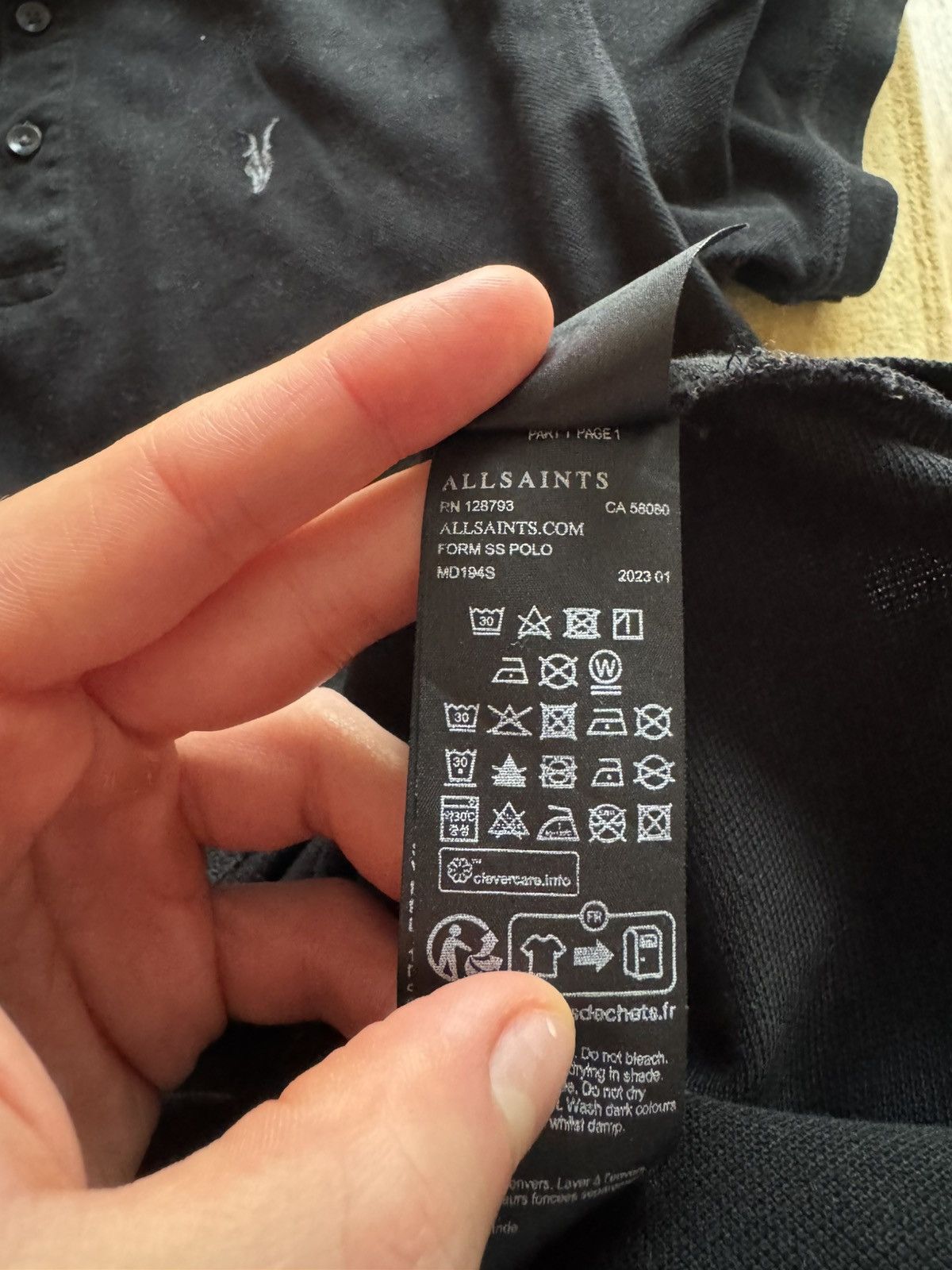 Allsaints ALL SAINTS VINTAGE CLASSIC POLO SHIRT Size US M / EU 48-50 / 2 - 5 Thumbnail