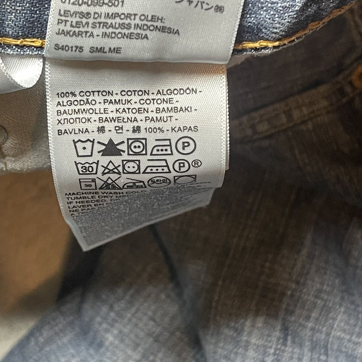 Levi's Vintage Levis 569 Straight Leg Jeans Mens 42x30 Blue Y2K Size US 42 / EU 58 - 5 Thumbnail