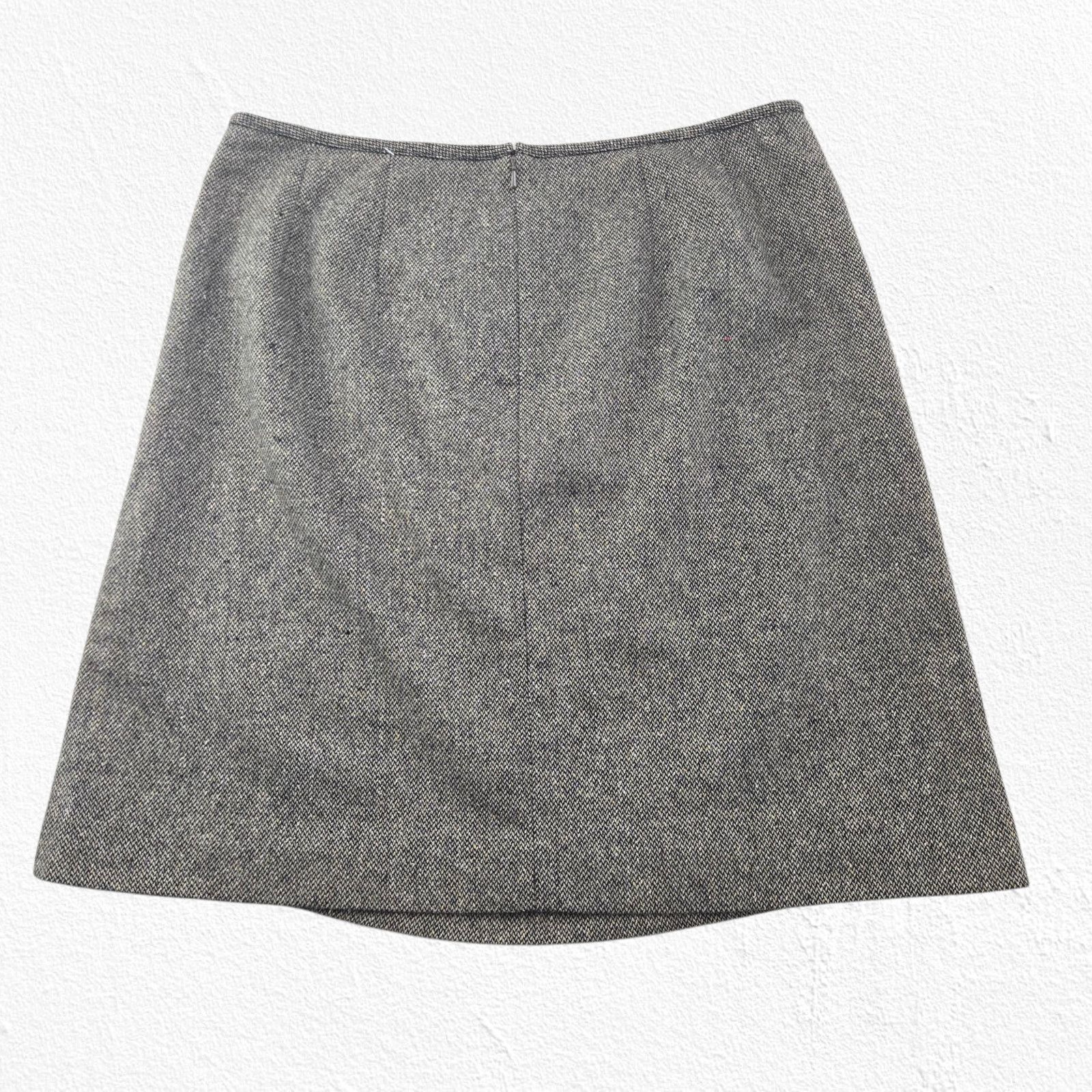 Eddie Bauer Y2K Eddie Bauer Wool Silk Blend Tweed Skirt Size 14 Size 36" / US 14 / IT 50 - 9 Thumbnail