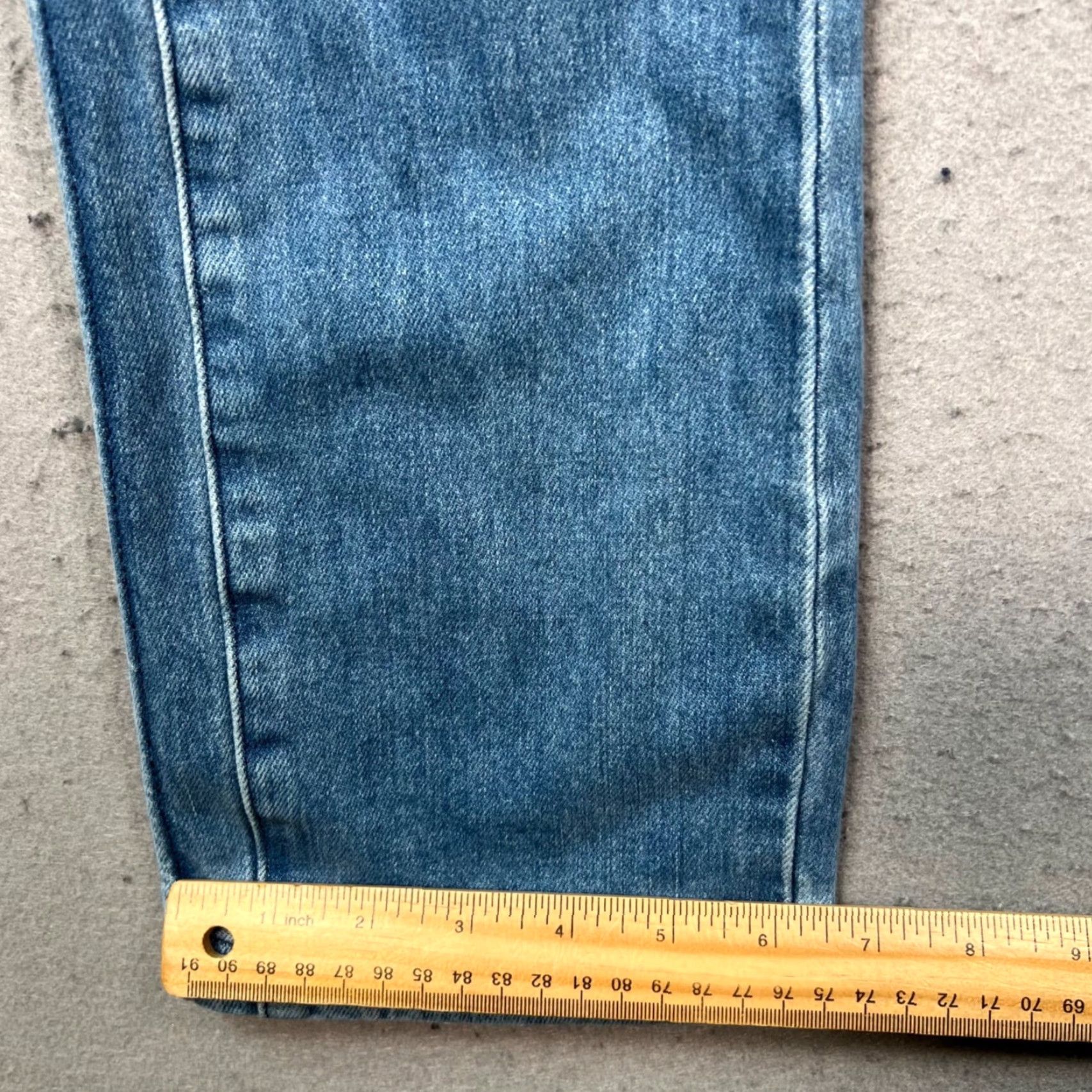 Frame FRAME Womens Size 25 High Rise Straight Leg Light Wash Denim Jeans Size 42" / US 20 - 7 Thumbnail