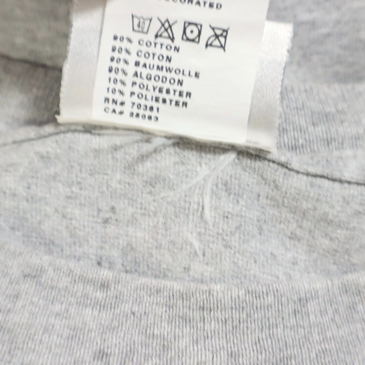 Disney VINTAGE Disney Kiss it Goodbye Play Like a Girl Solid T-Shirt Gray Men's S Size US S / EU 44-46 / 1 - 7 Thumbnail