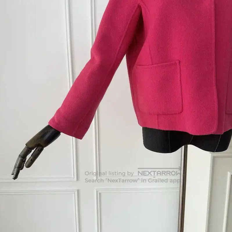 Max Mara MaxMara Pink Wool Women's Cardigan . Size M / US 6-8 / IT 42-44 - 4 Thumbnail
