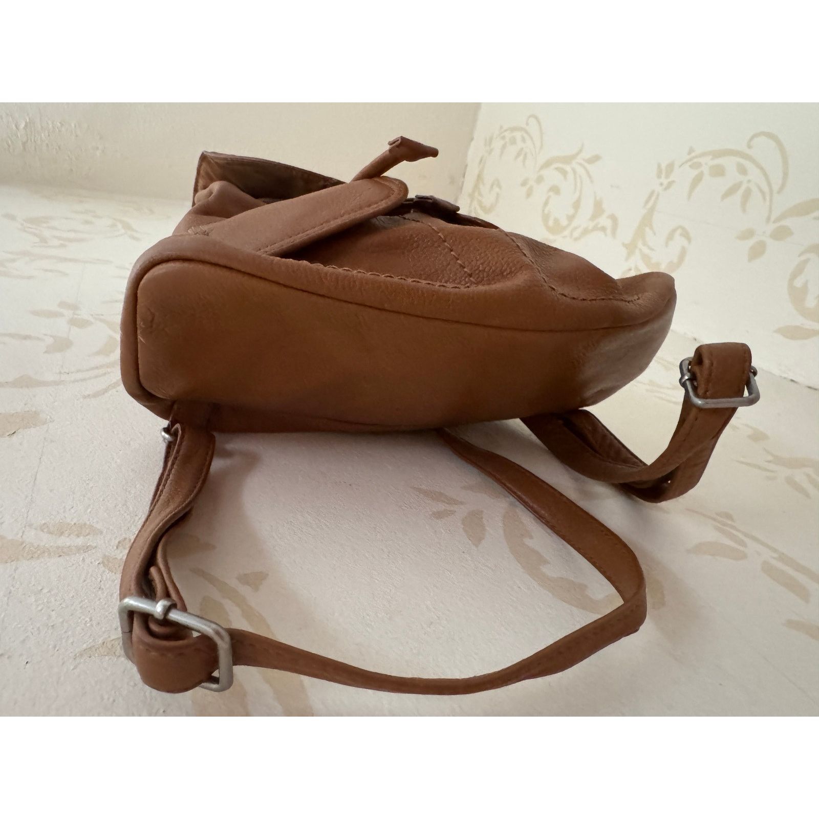 Gianni Valentino Giani Bernini Pebble Backpack Leather Handbag Size ONE SIZE - 2 Thumbnail