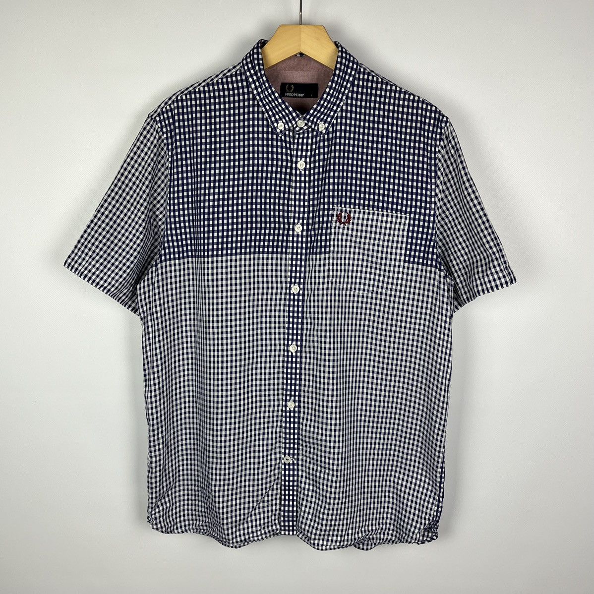 Fred Perry Fred Perry Shirt Short Sleeve Checkered pocket 90’s old Size US L / EU 52-54 / 3 - 1 Thumbnail