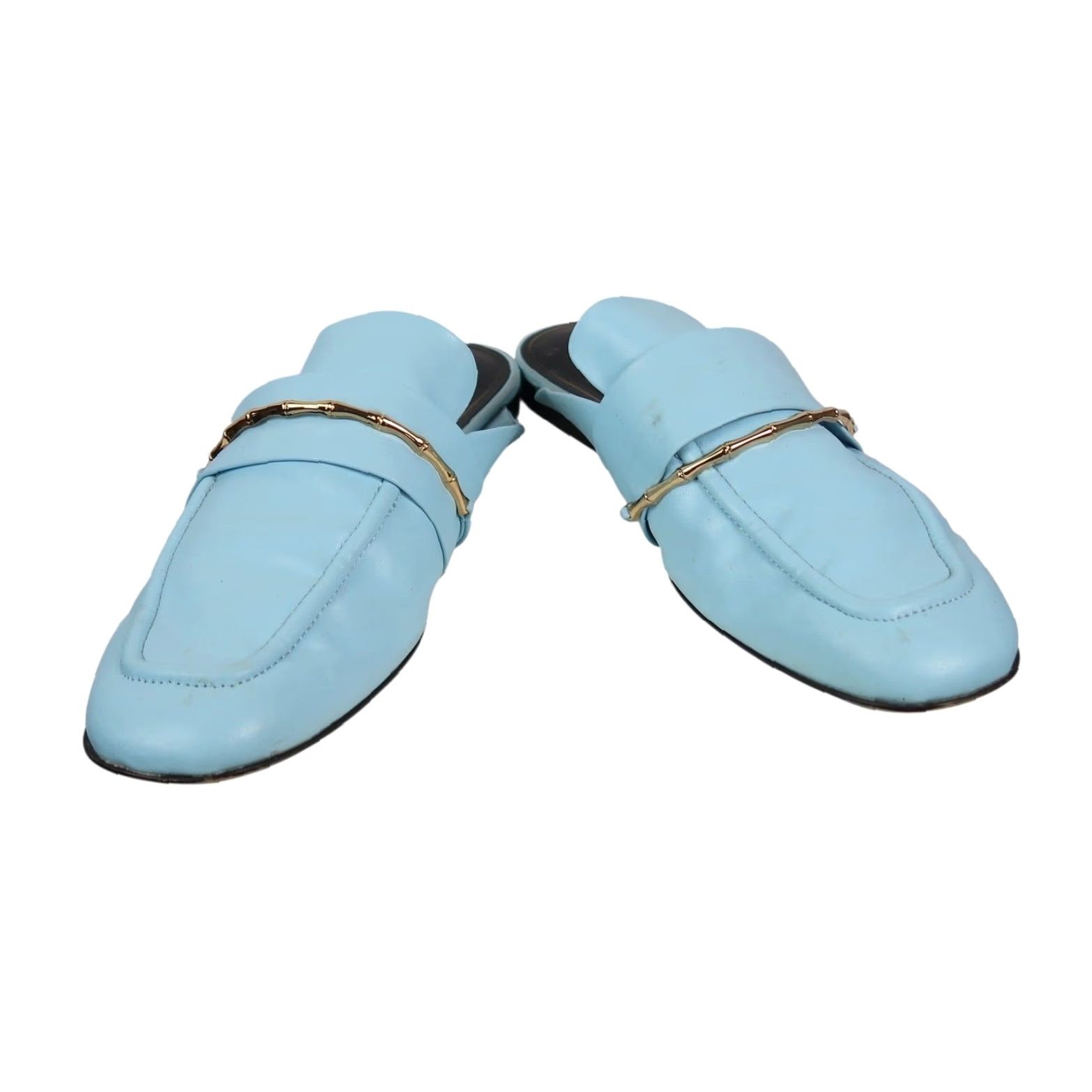 Zara ZARA BLUE LEATHER LOAFER FLATS EU 39 SIZE 8 USER: ZARA BLUE LEATHER LOAFER FLATS EU 39 SIZE 8 Size US 8 / IT 38 - 3 Thumbnail