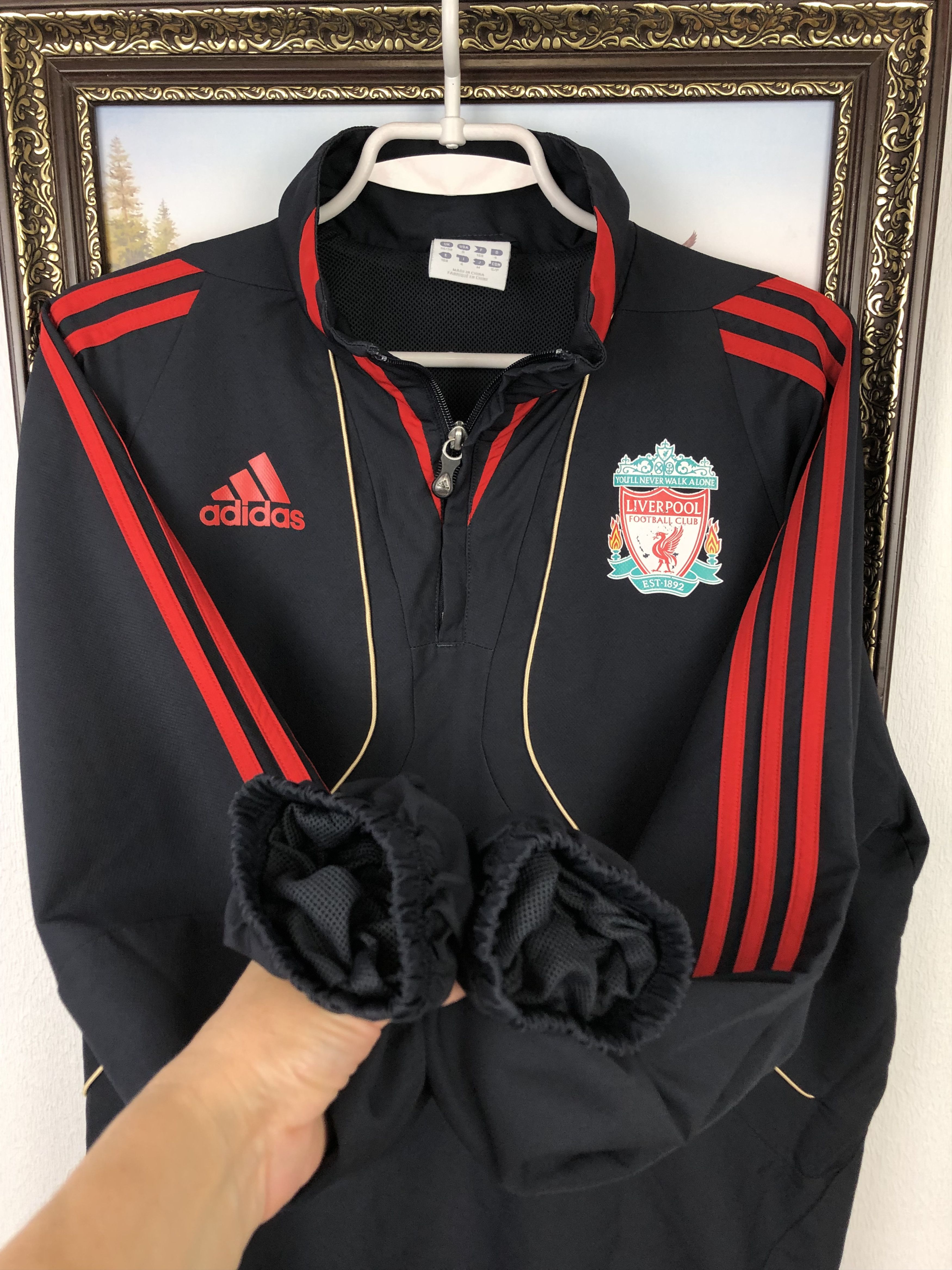 Adidas Vintage Liverpool Football Jacket Soccer Track Top Hype Size US S / EU 44-46 / 1 - 7 Thumbnail
