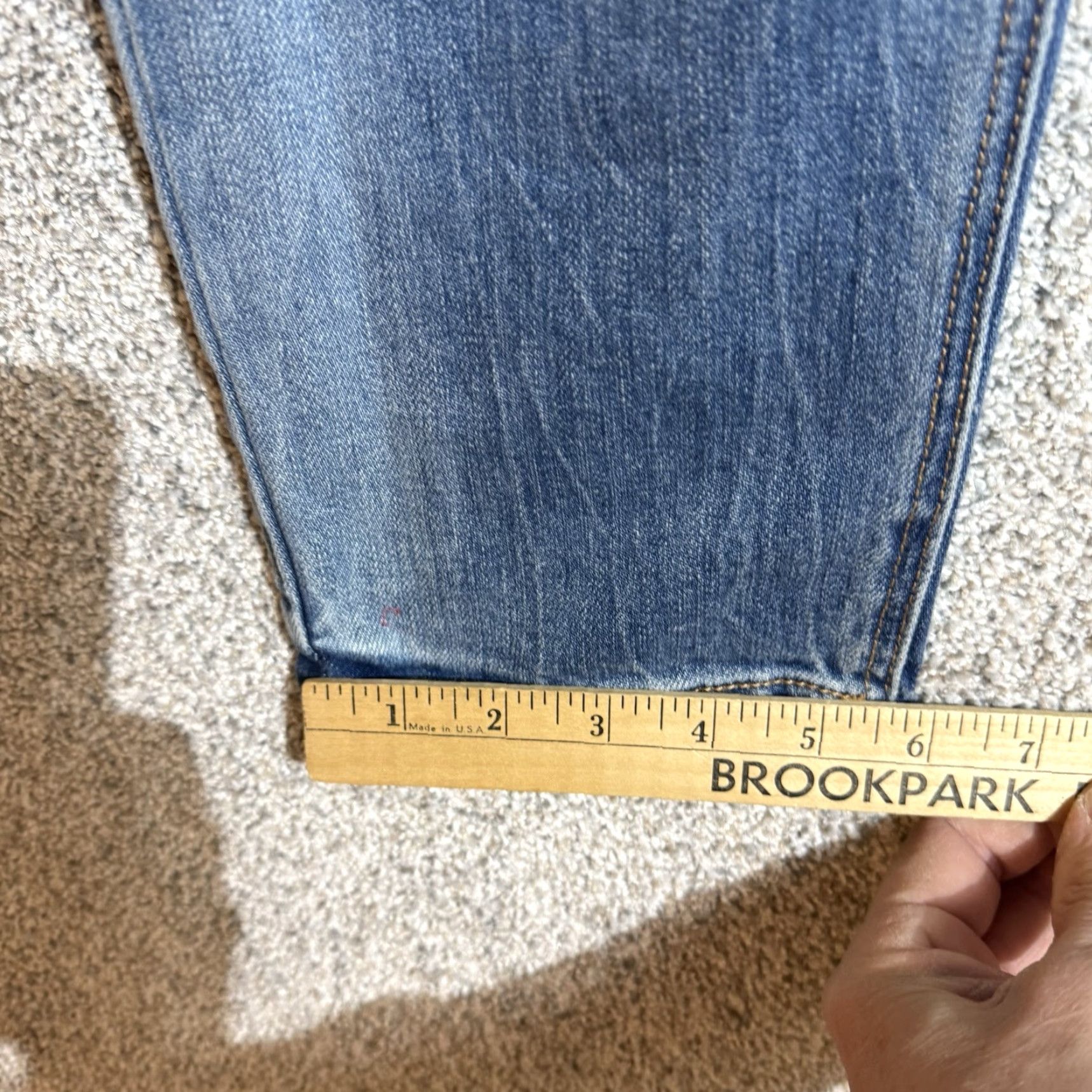 Old Navy VINTAGE Old Navy Jeans Womens Size 10 Power Straight Distressed Ripped Grunge Streetwear Jeans Womens Regular Blue 5-Pocket Denim Mid Rise Size 32" / US 10 / IT 46 - 2 Thumbnail