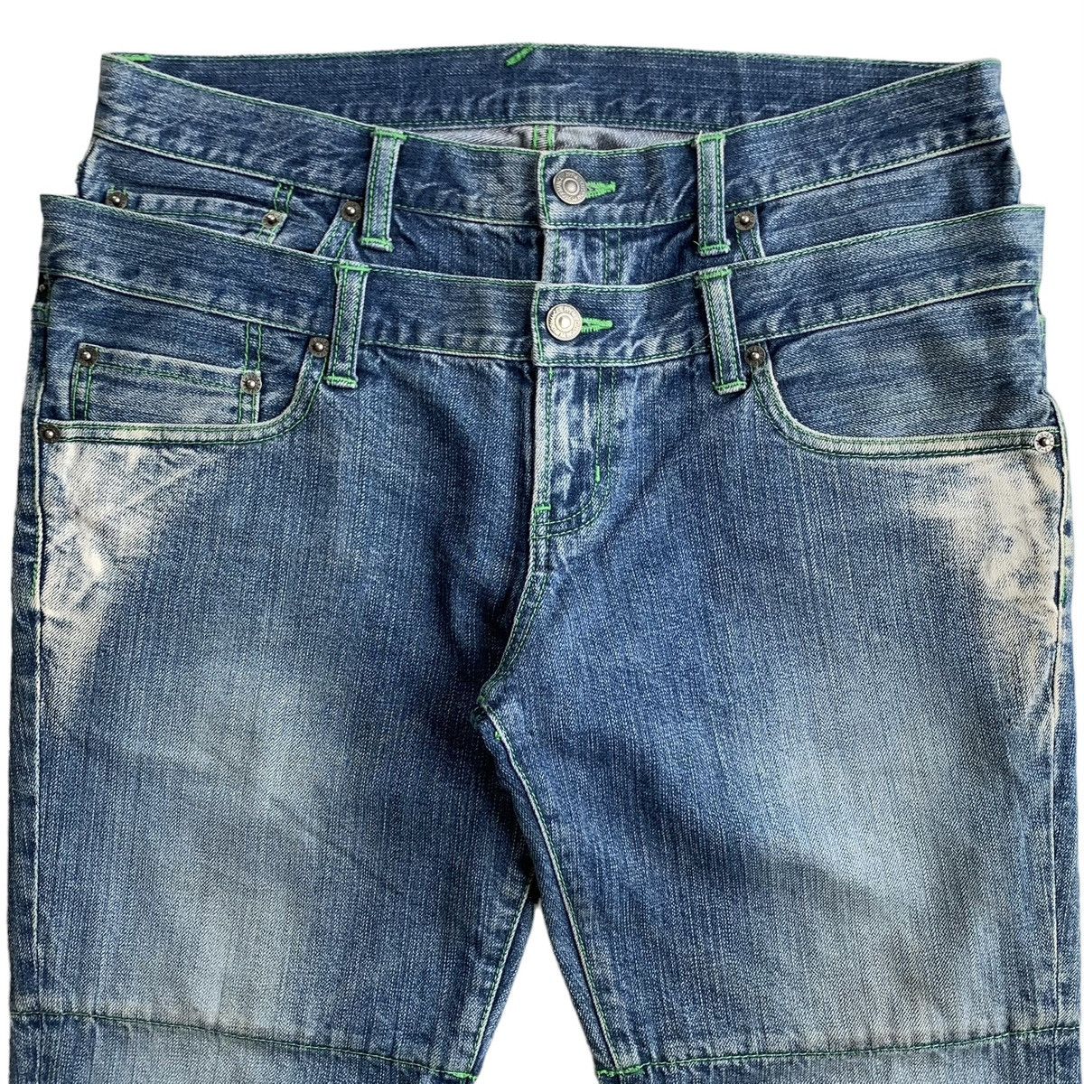 Japanese Brand 2000s Rare Japanese Brand PPFM Double Waist Denim Size US 33 - 7 Thumbnail