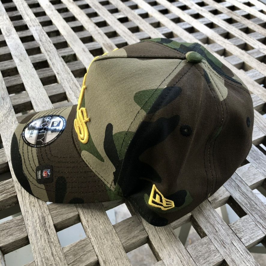 New Era Washington Commanders Script Camo A Frame Snapback Hat Club Size ONE SIZE - 4 Thumbnail