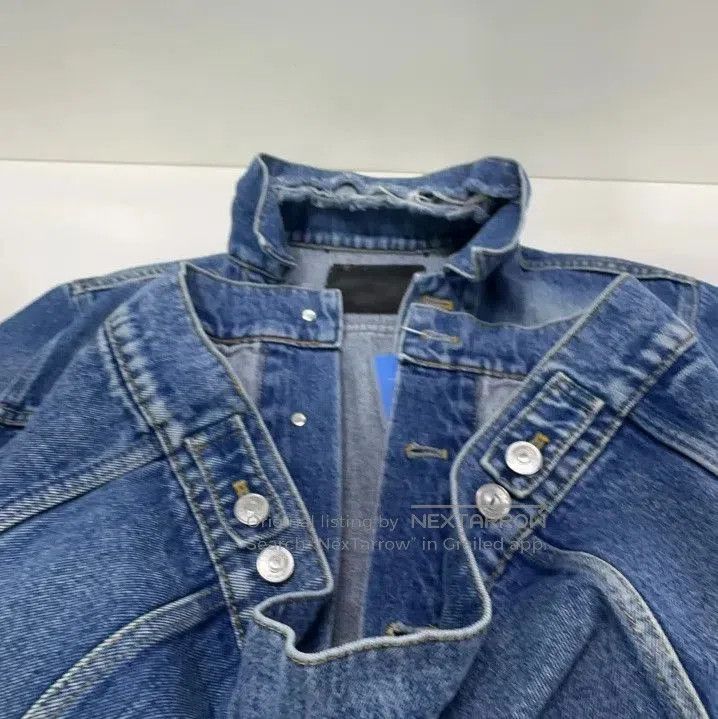 Balenciaga Balenciaga Denim Jacket with Pockets for All Genders. Size US L / EU 52-54 / 3 - 8 Thumbnail